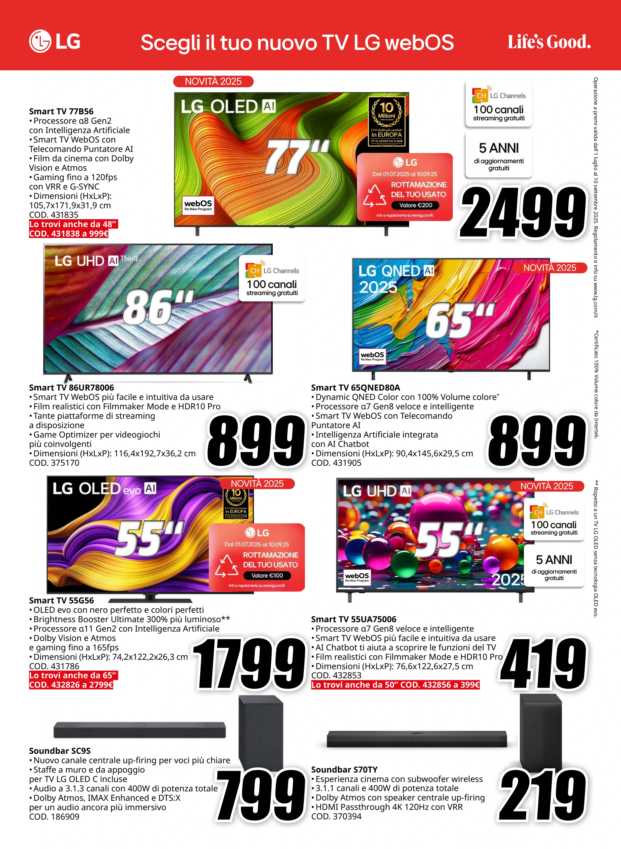 mediaworld - Volantino Mediaworld - Guarda che Spettacolo valido dal 27/08 al 07/09 - page: 4