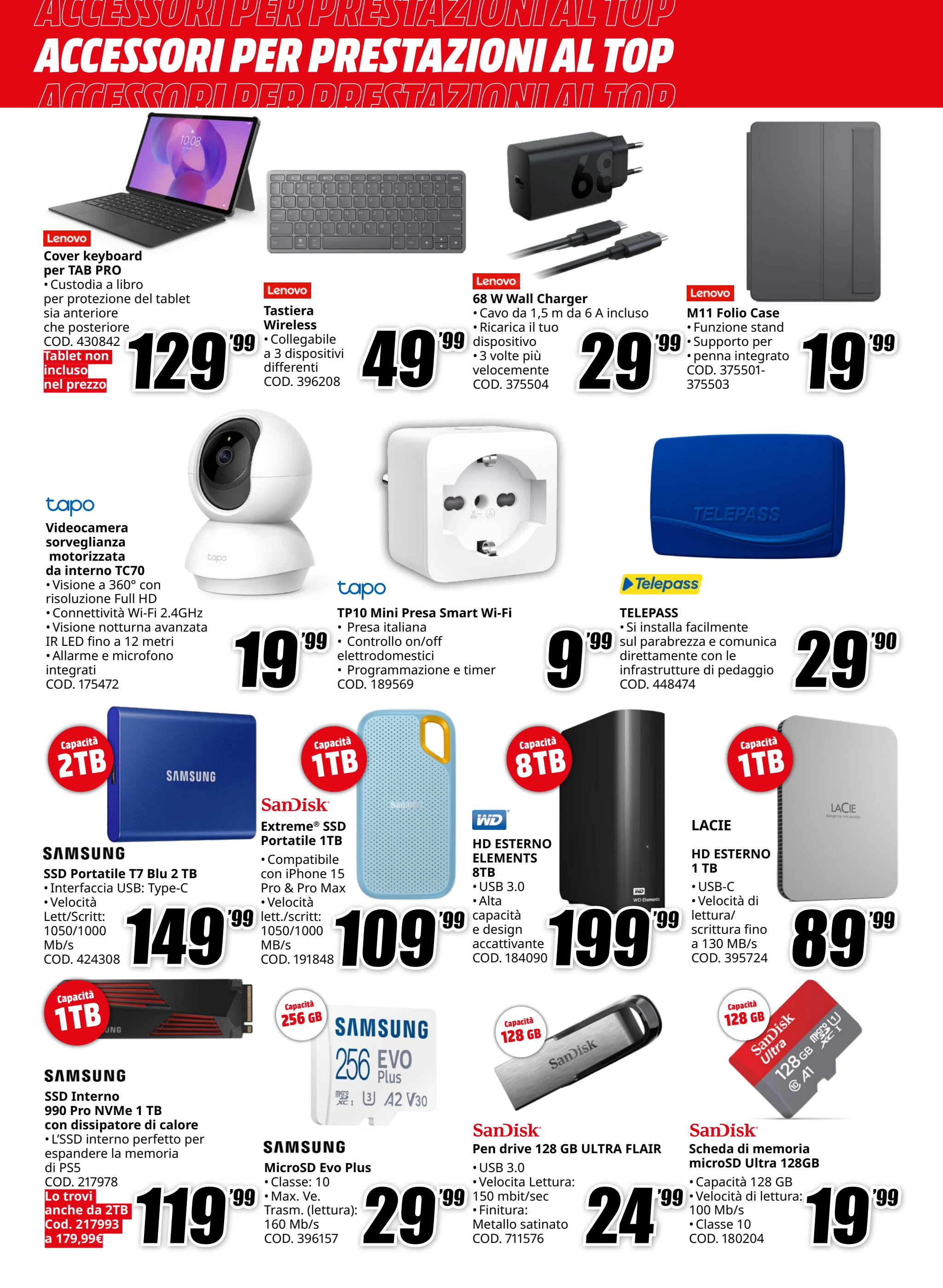 mediaworld - Volantino Mediaworld - Accessori per prestazioni valido dal 21/08 al 31/08 - page: 4