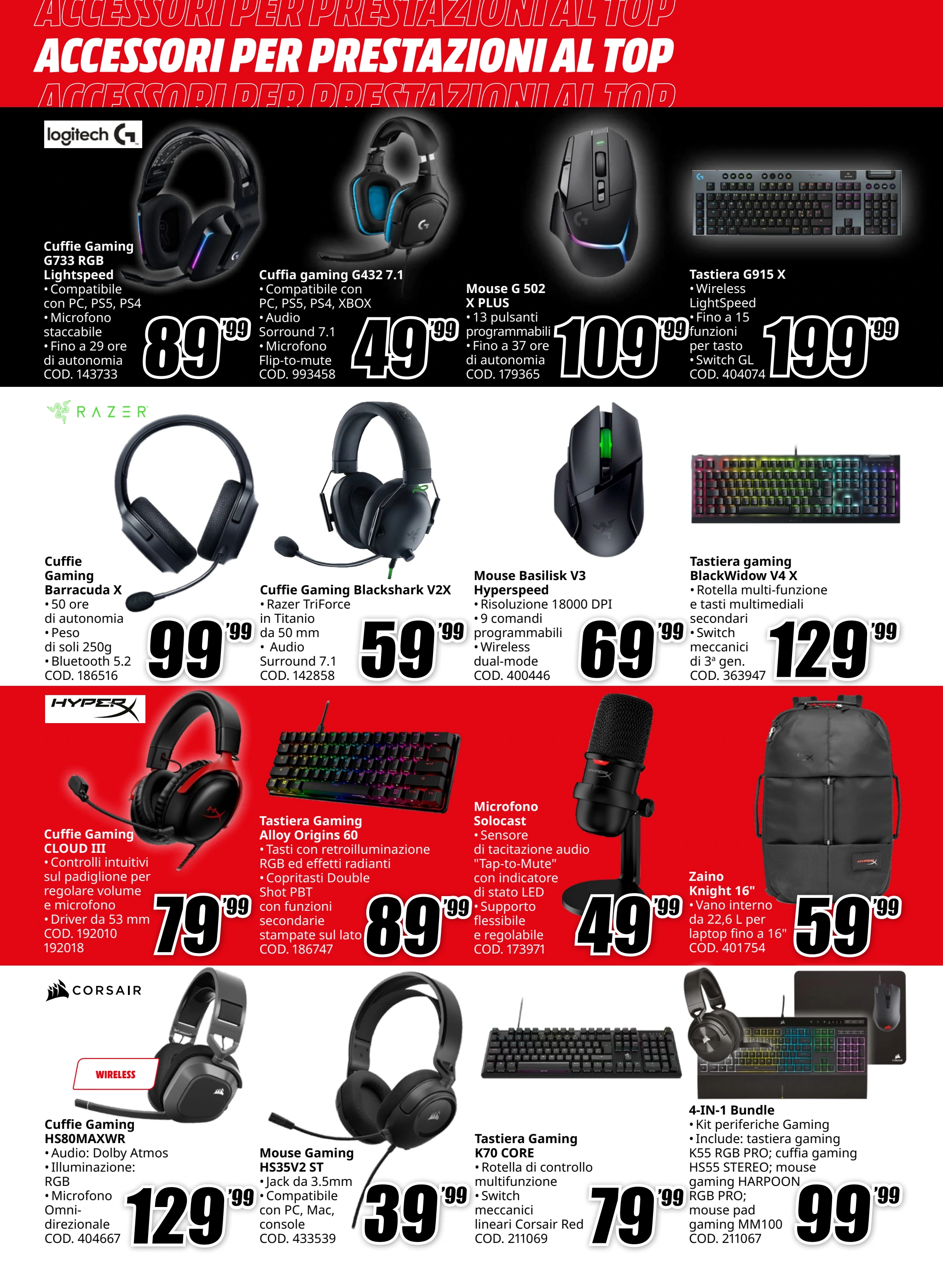 mediaworld - Volantino Mediaworld - Accessori per prestazioni valido dal 21/08 al 31/08 - page: 6