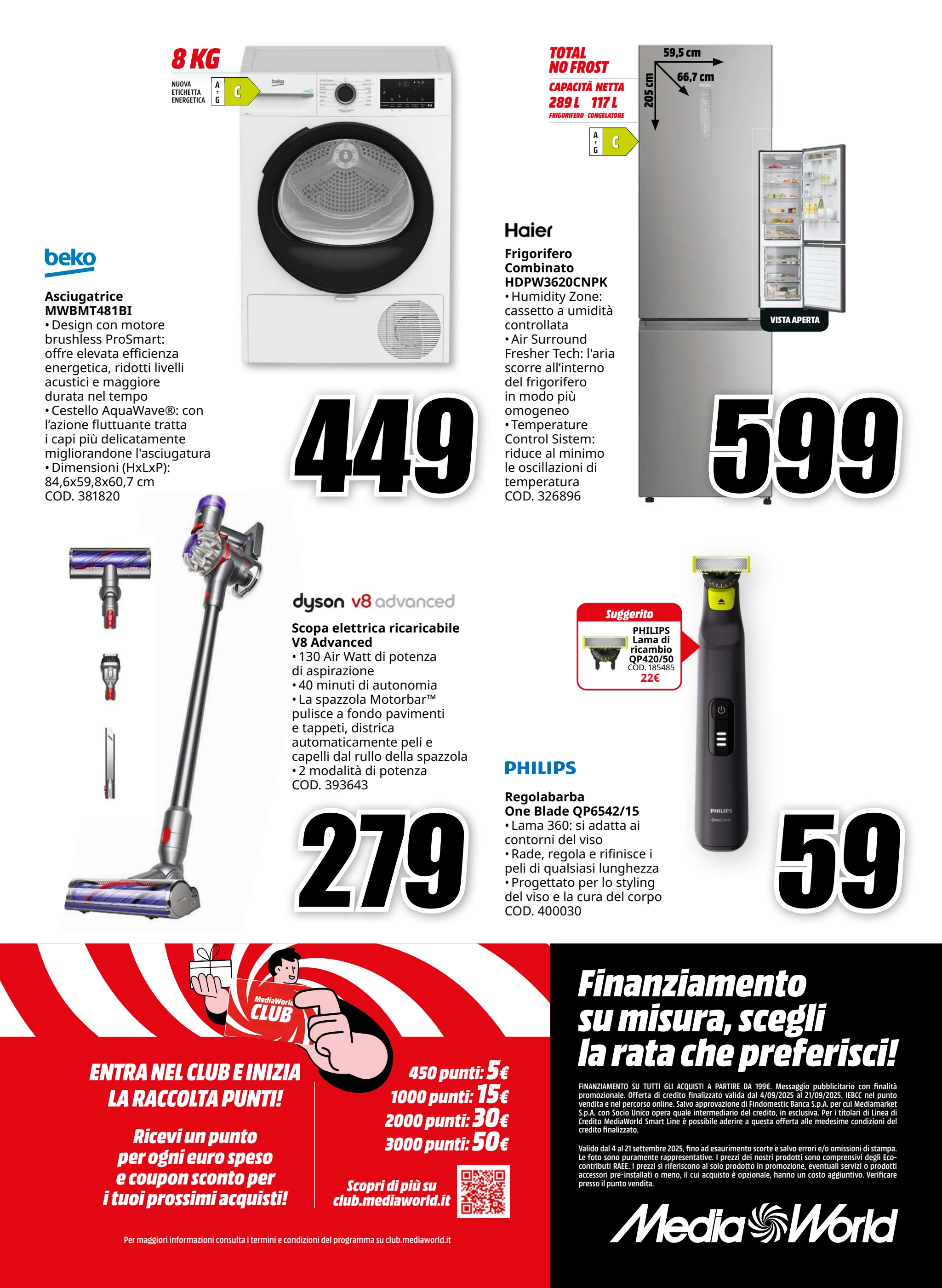 mediaworld - Volantino Mediaworld - La Casa per Me valido dal 04/09 al 21/09 - page: 32