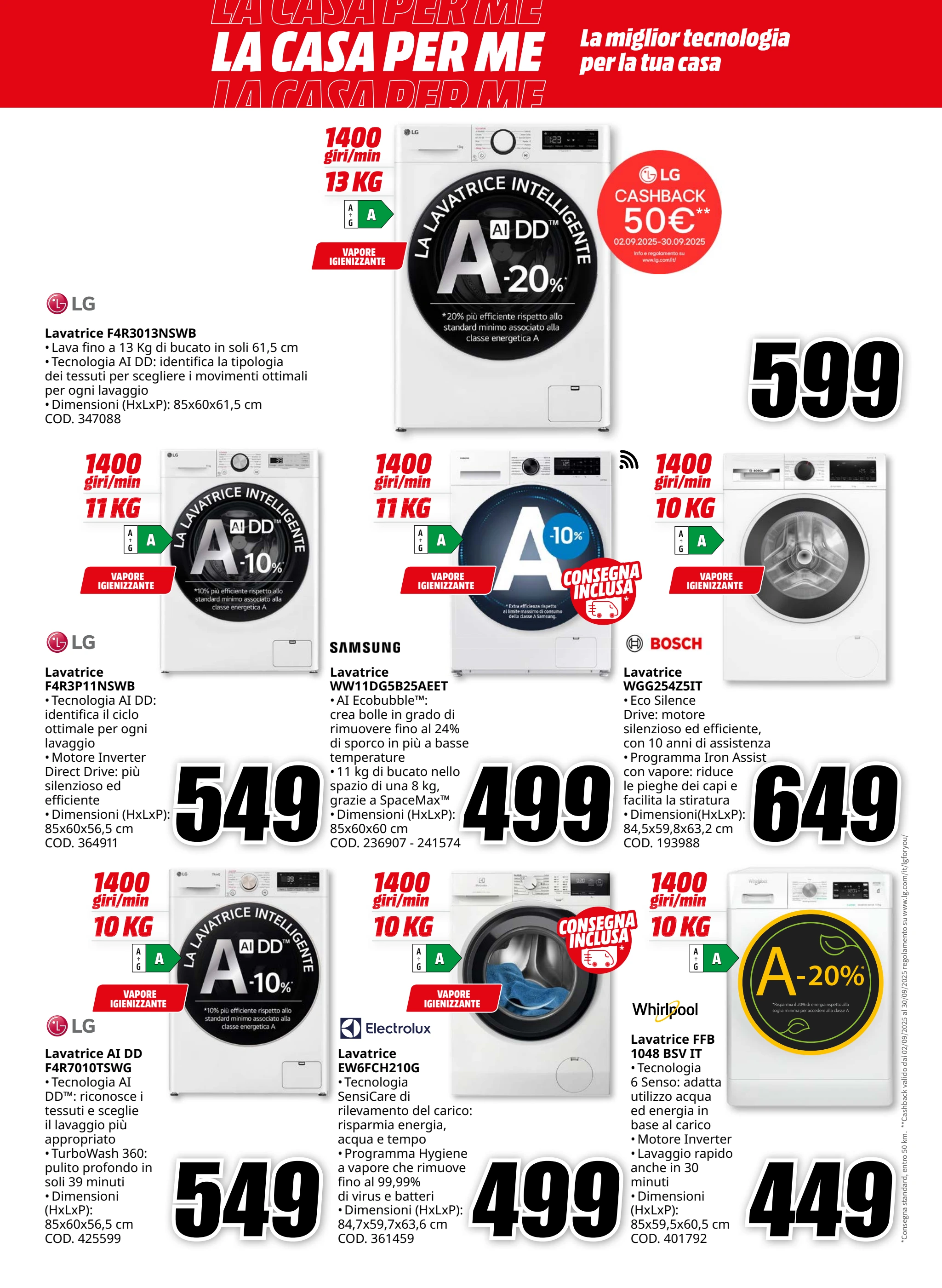 mediaworld - Volantino Mediaworld - La Casa per Me valido dal 04/09 al 21/09 - page: 2