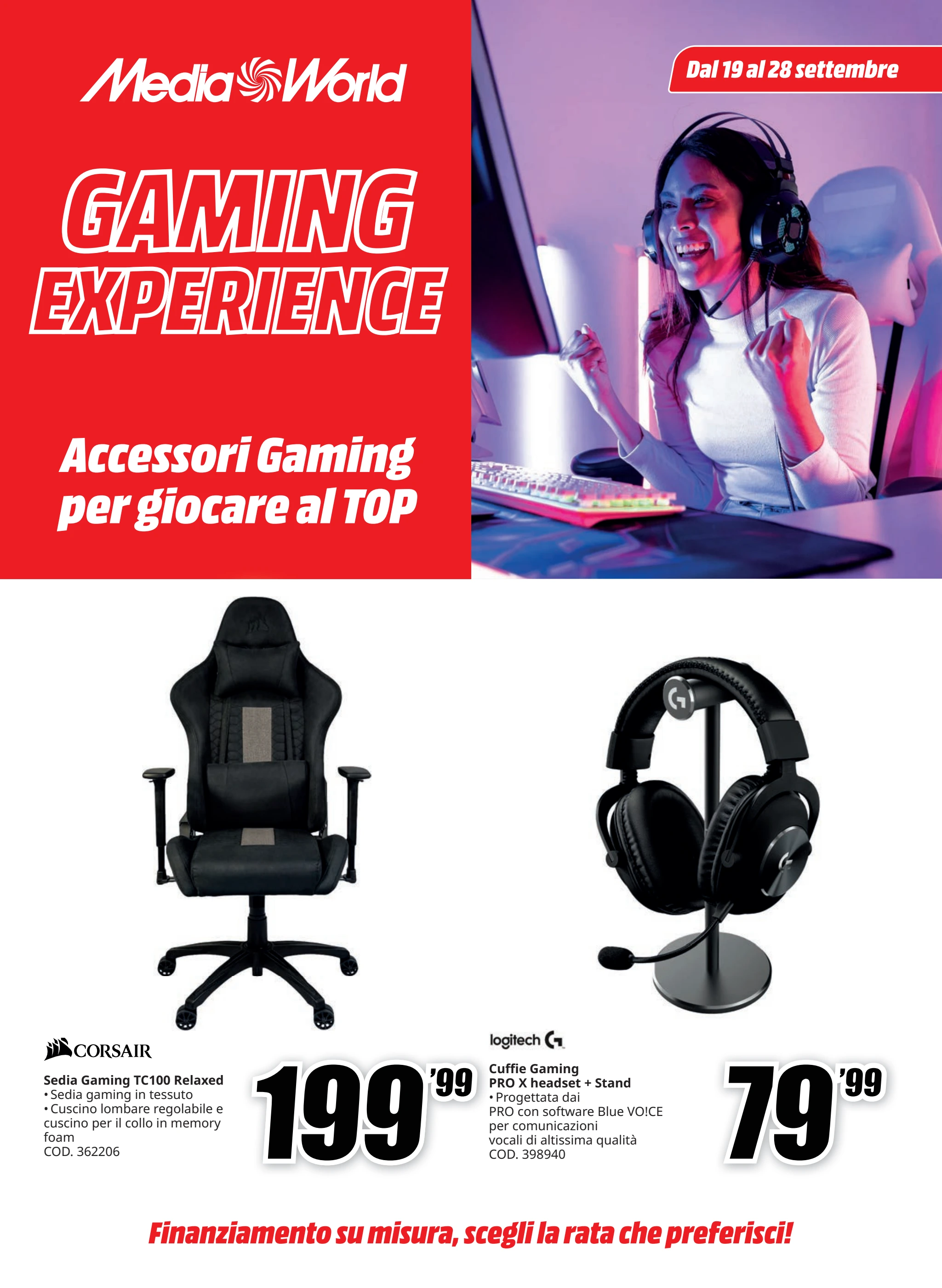 mediaworld - Volantino Mediaworld - Gaming experience valido dal 19/09 al 28/09