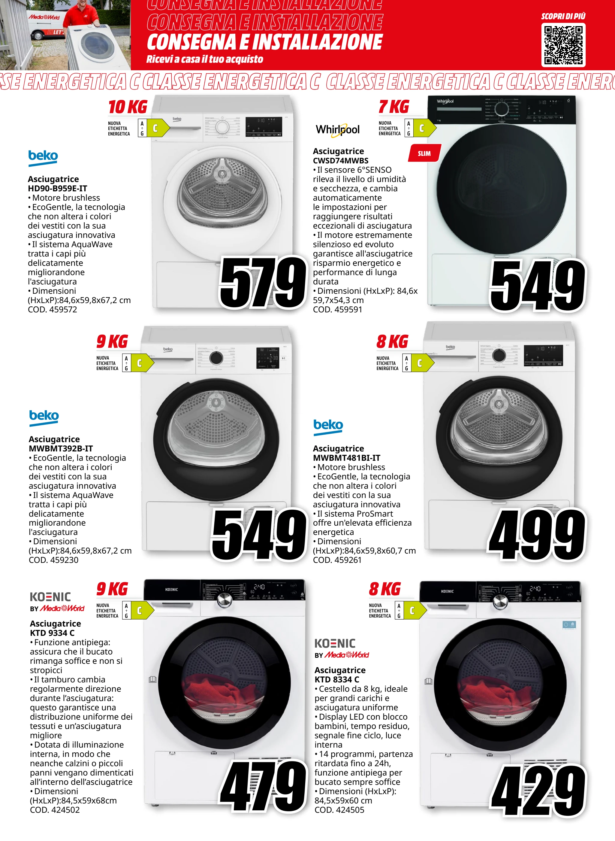 mediaworld - Volantino Mediaworld - Asciugatura valido dal 03/10 al 12/10 - page: 5