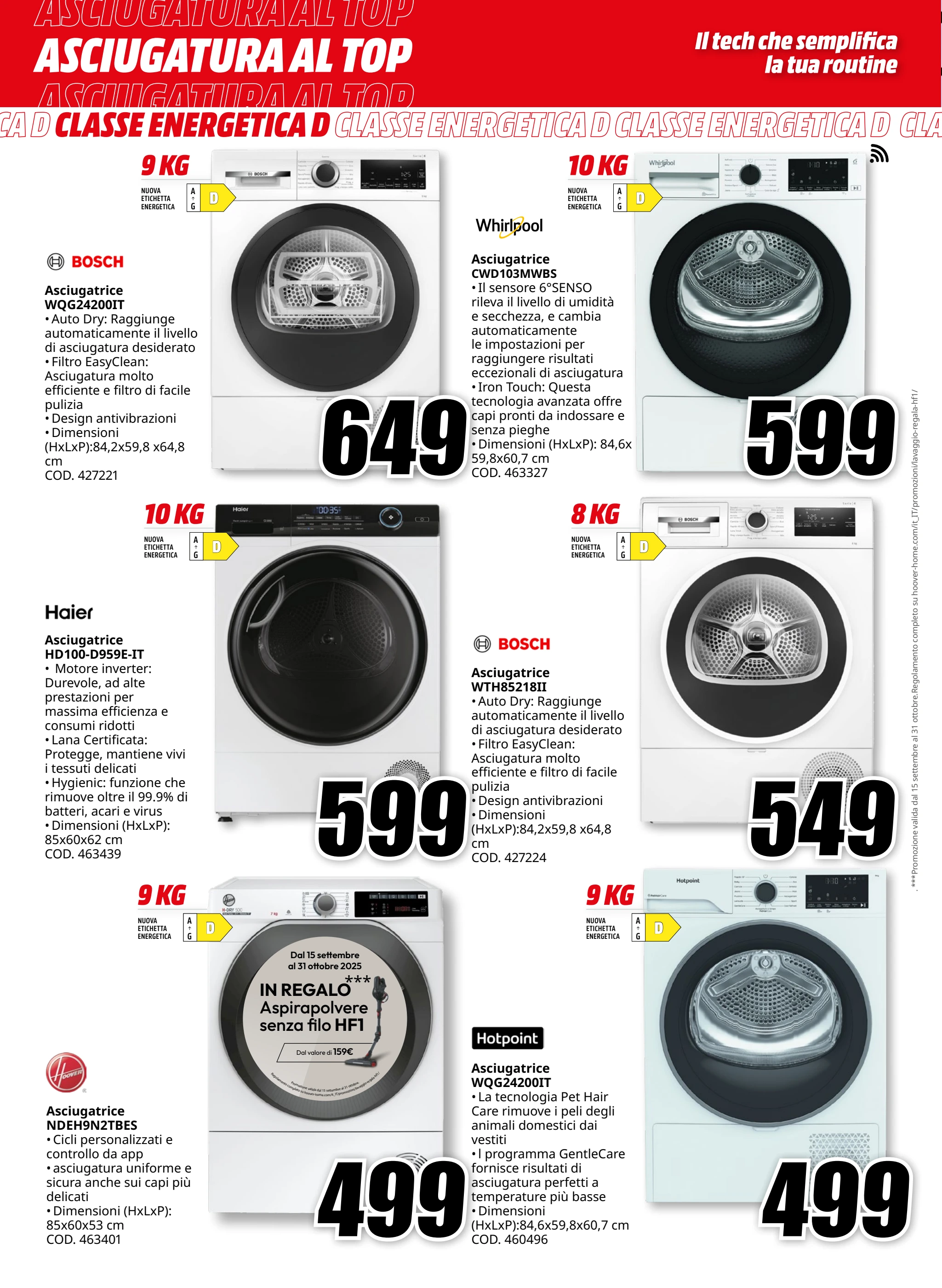 mediaworld - Volantino Mediaworld - Asciugatura valido dal 03/10 al 12/10 - page: 6