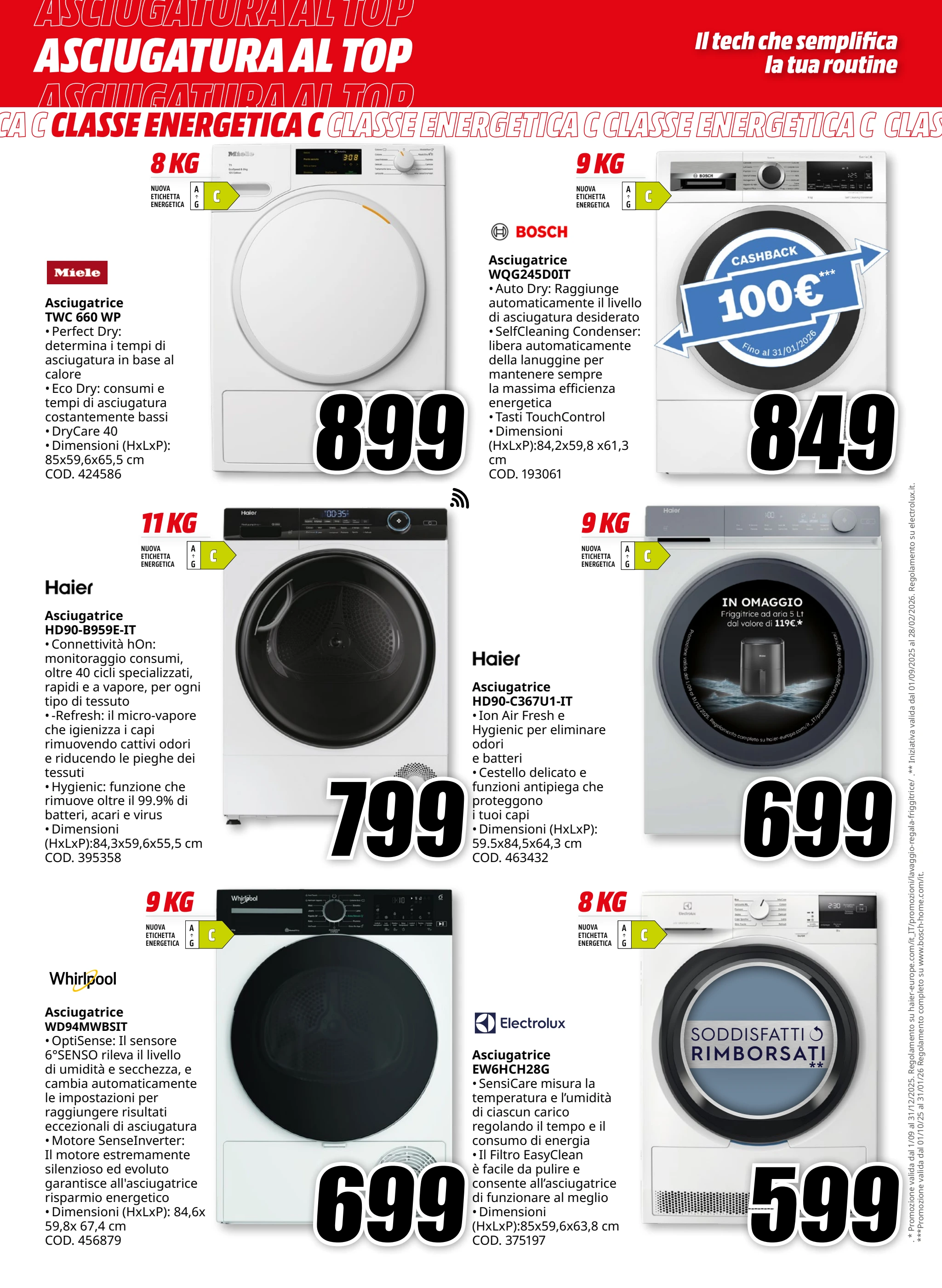 mediaworld - Volantino Mediaworld - Asciugatura valido dal 03/10 al 12/10 - page: 4
