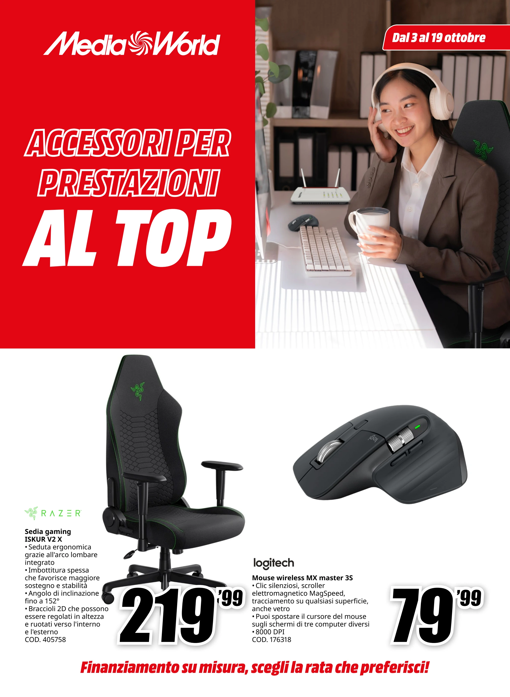 mediaworld - Volantino Mediaworld - Accessori per Prestazioni al Top valido dal 03/10 al 19/10