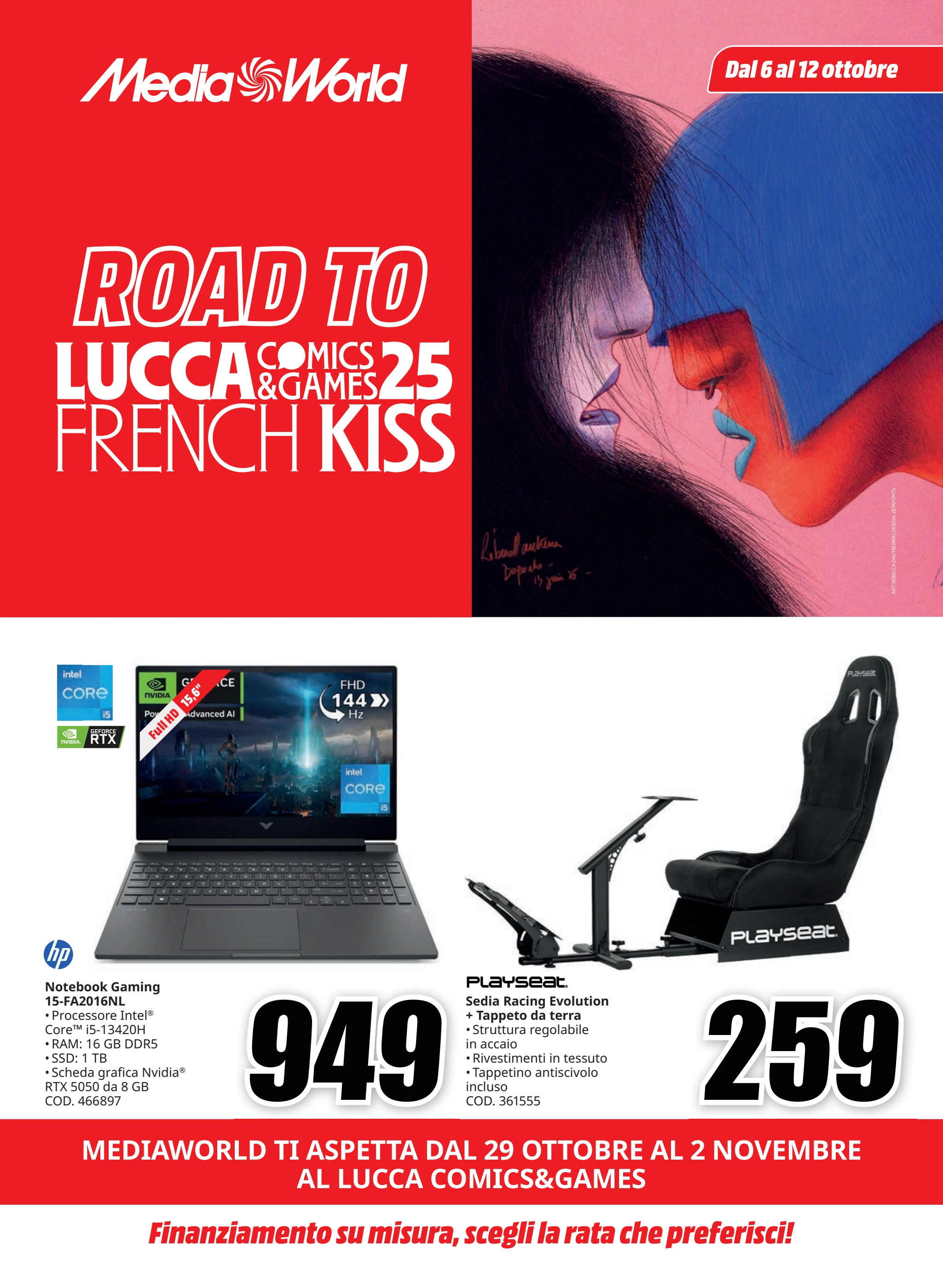 mediaworld - Volantino Mediaworld - Road To Lucca valido dal 06/10 al 12/10 - page: 1