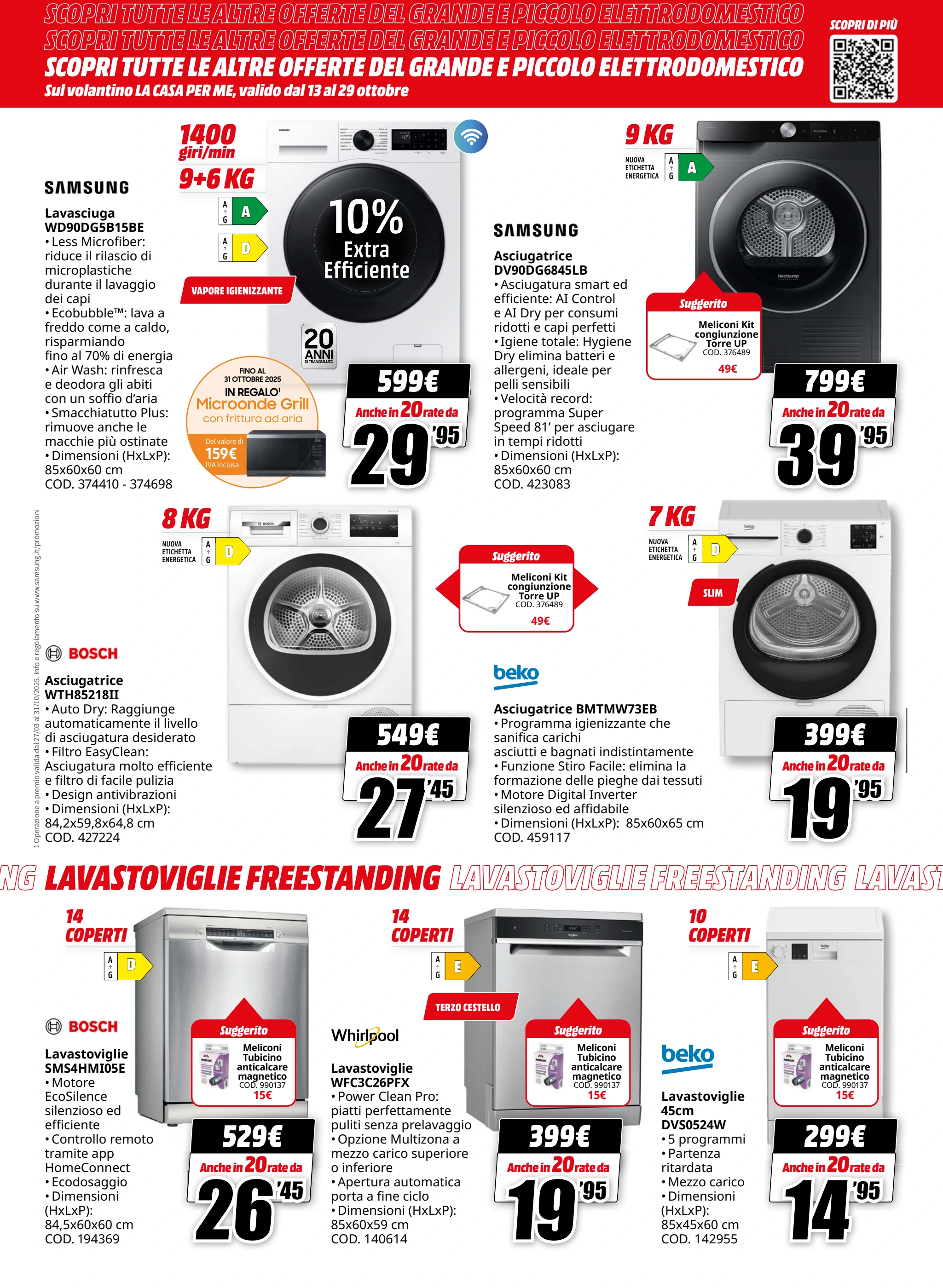 mediaworld - Volantino Mediaworld - Tasso Zero valido dal 13/10 al 26/10 - page: 28