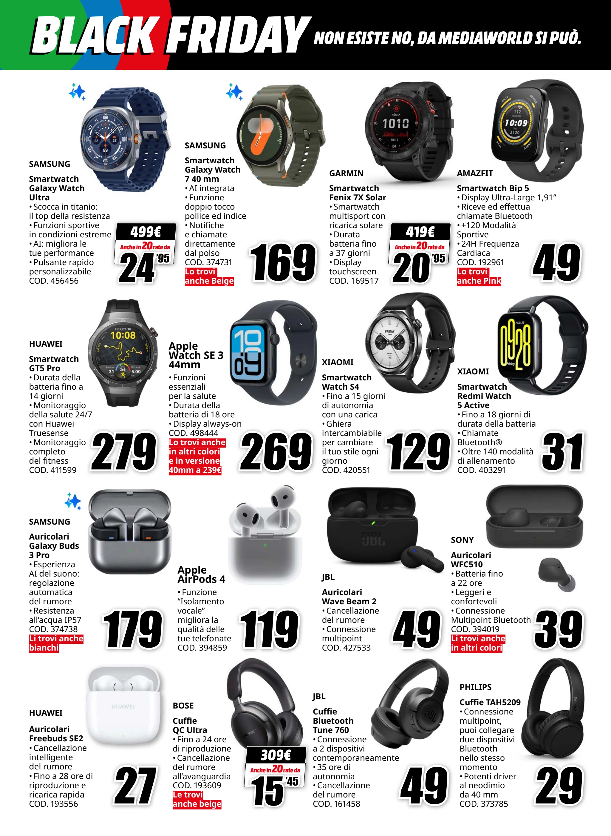 mediaworld - Volantino Mediaworld - Black Friday valido dal 01/11 al 07/11 - page: 7