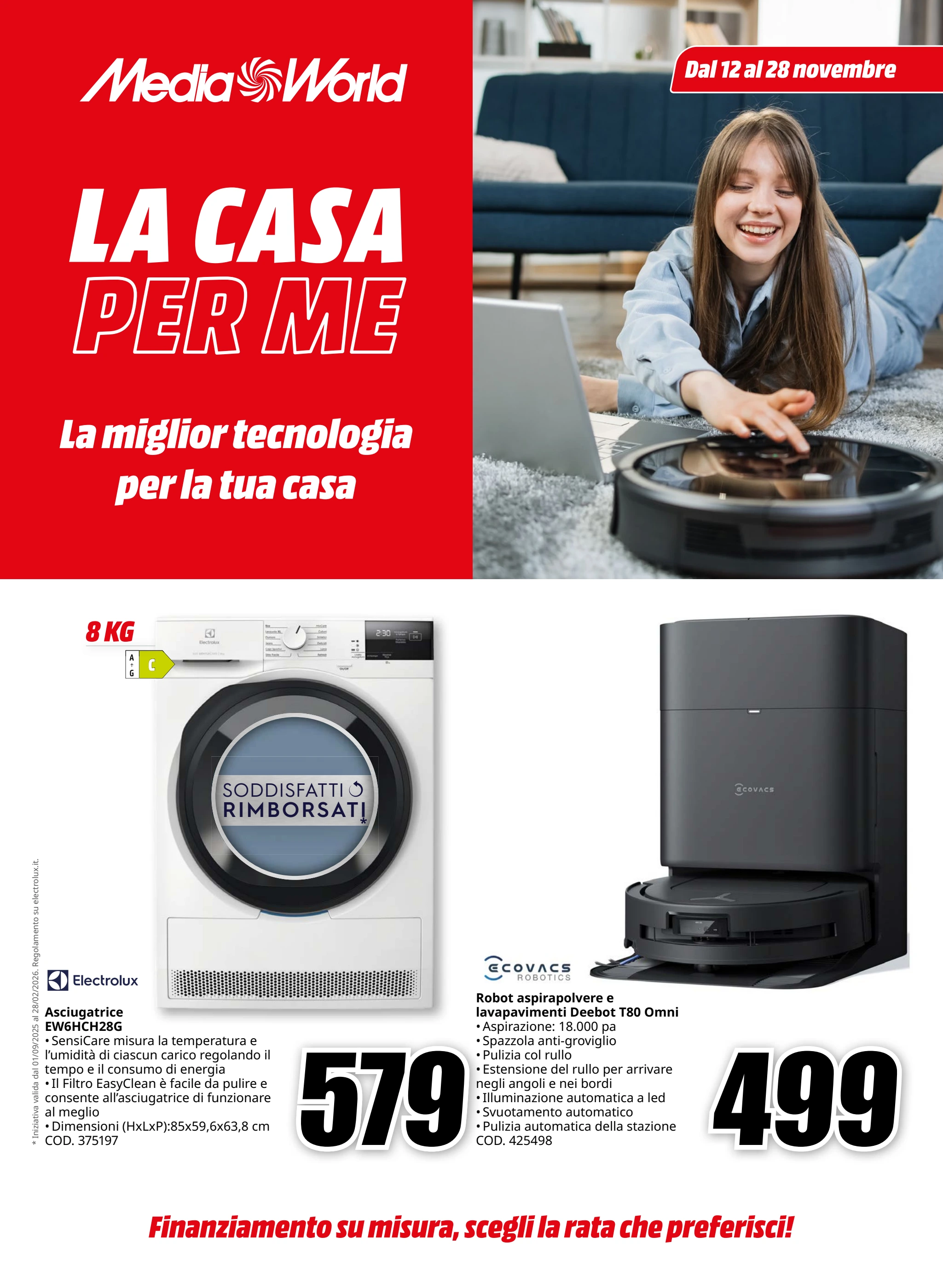 mediaworld - Volantino Mediaworld - La Casa per Me valido dal 12/11 al 28/11