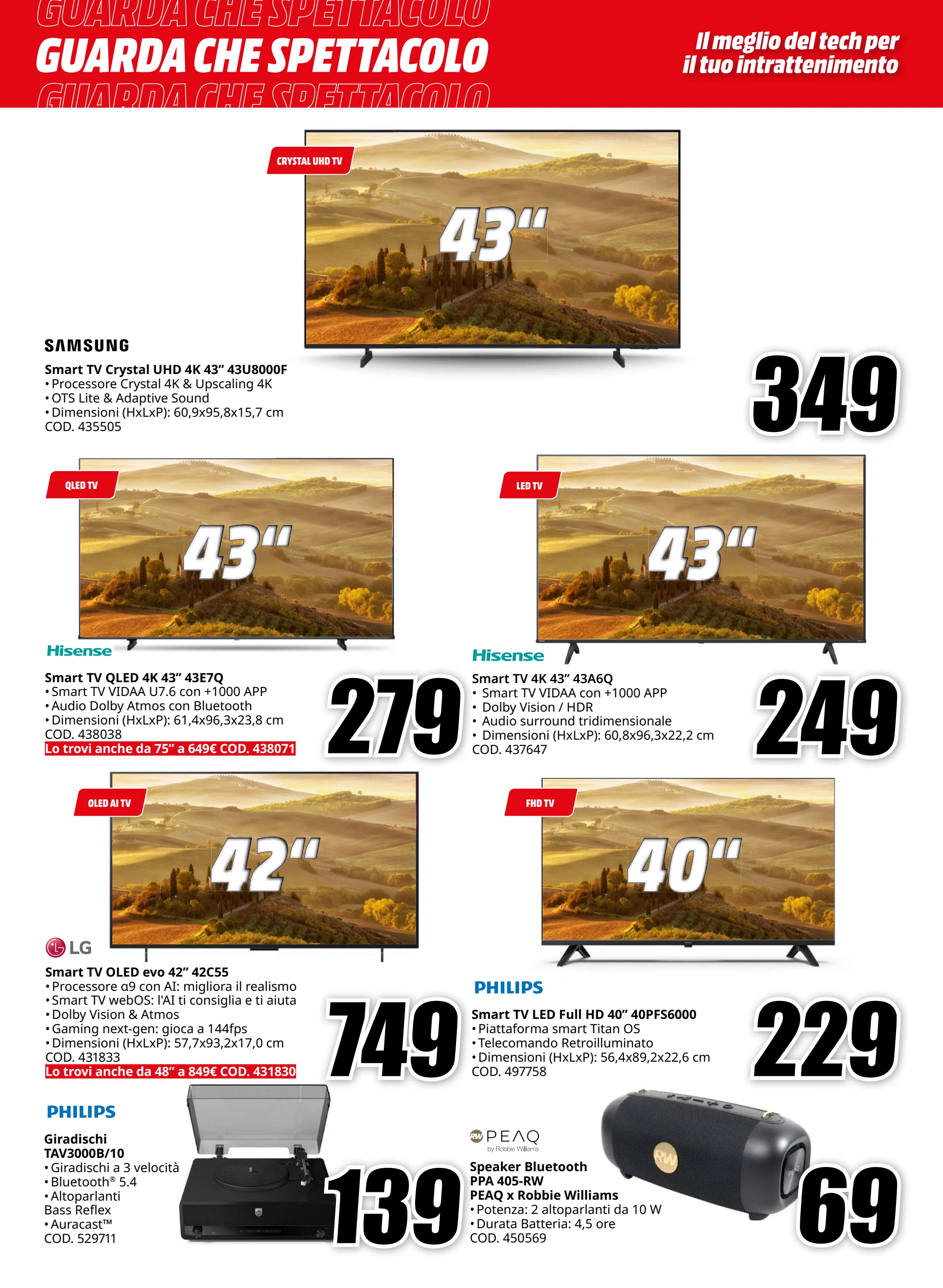 mediaworld - Volantino Mediaworld - GUARDA CHE SPETTACOLO valido dal 20/11 al 30/11 - page: 8