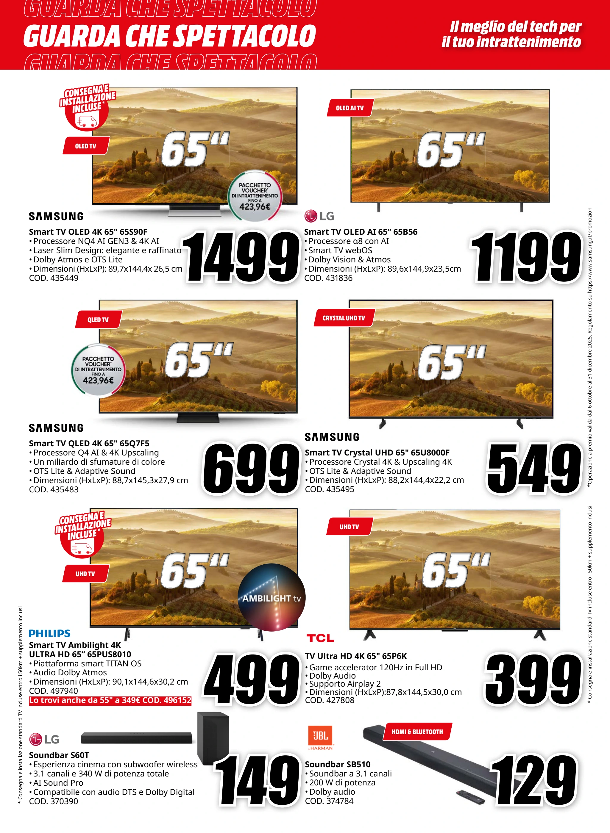 mediaworld - Volantino Mediaworld - GUARDA CHE SPETTACOLO valido dal 20/11 al 30/11 - page: 4