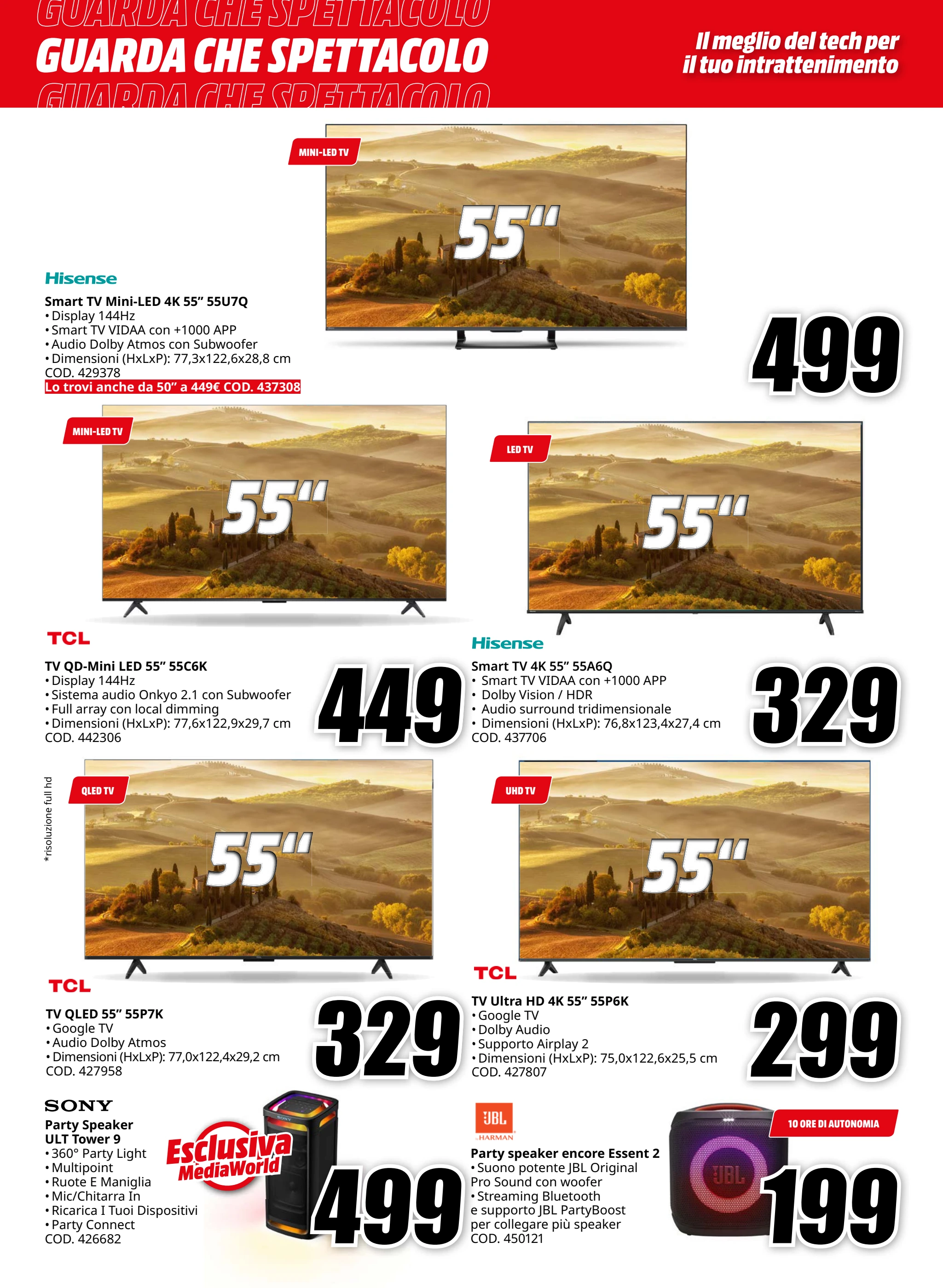 mediaworld - Volantino Mediaworld - GUARDA CHE SPETTACOLO valido dal 20/11 al 30/11 - page: 6