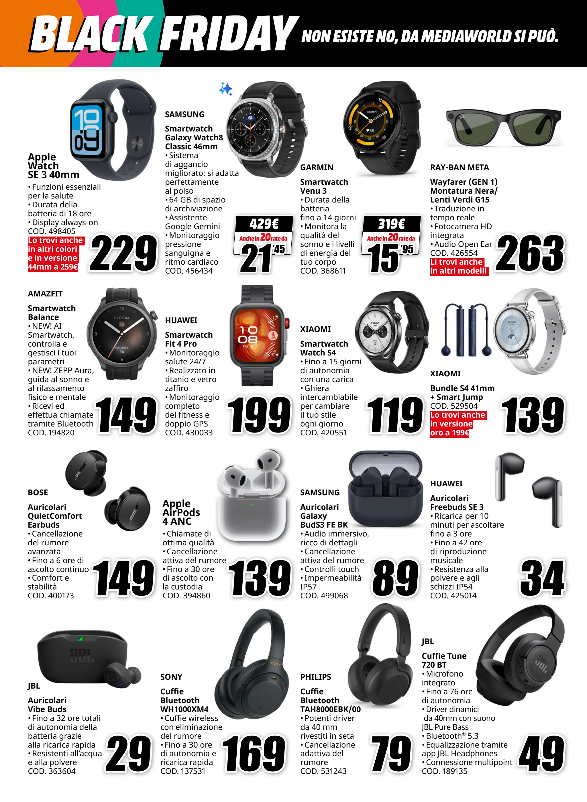 mediaworld - Volantino Mediaworld - BLACK FRIDAY valido dal 20/11 al 01/12 - page: 9