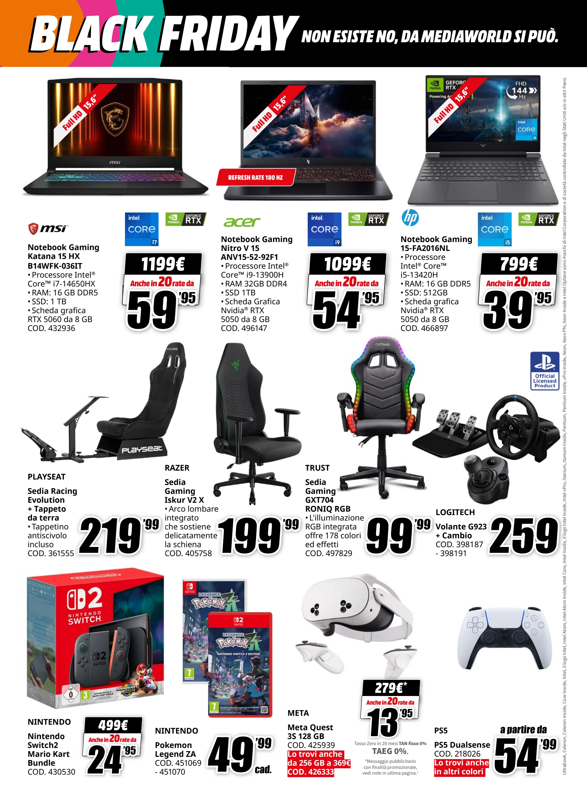 mediaworld - Volantino Mediaworld - BLACK FRIDAY valido dal 20/11 al 01/12 - page: 14