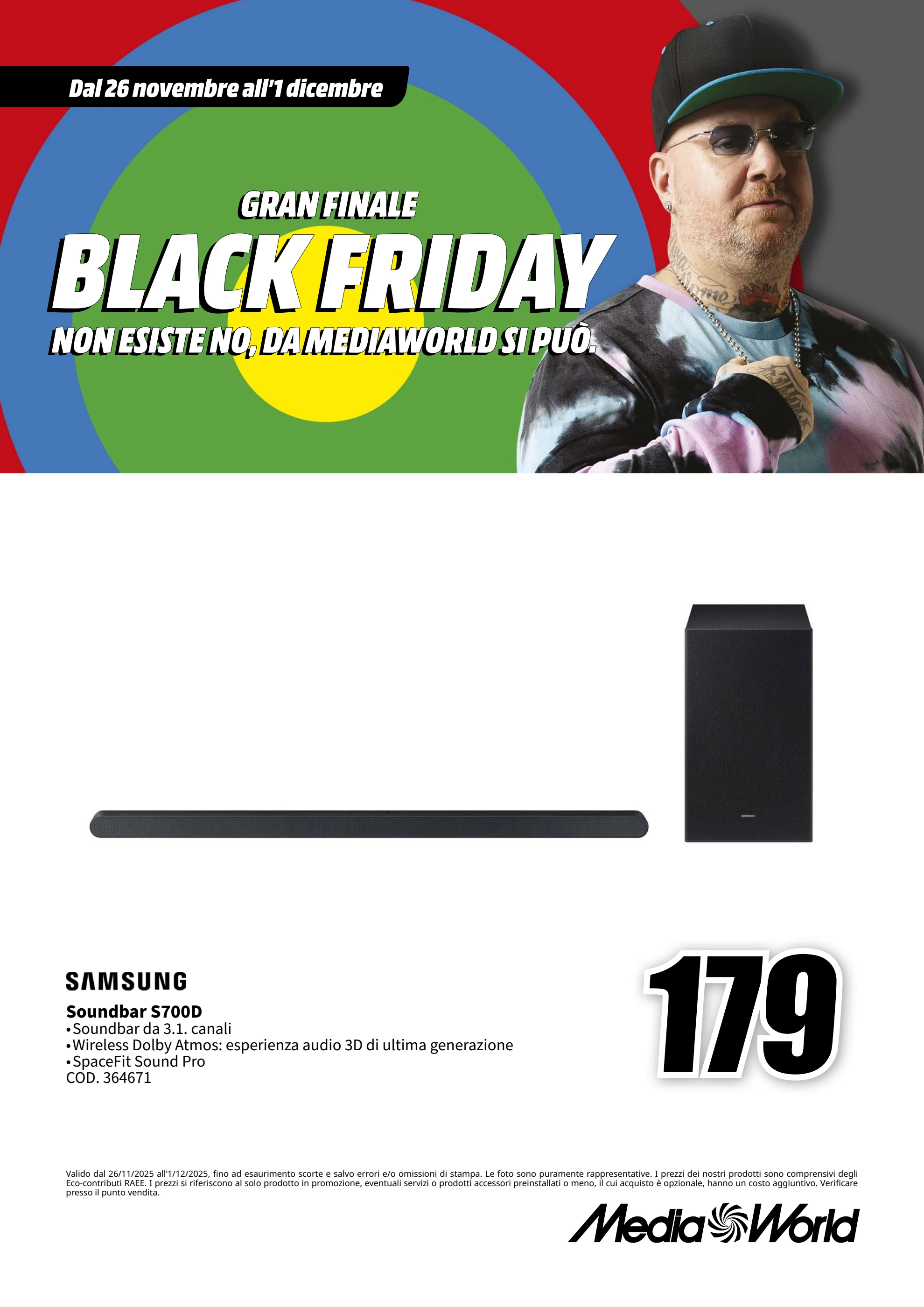 mediaworld - Volantino Mediaworld - Black Friday valido dal 26/11 al 01/12 - page: 41