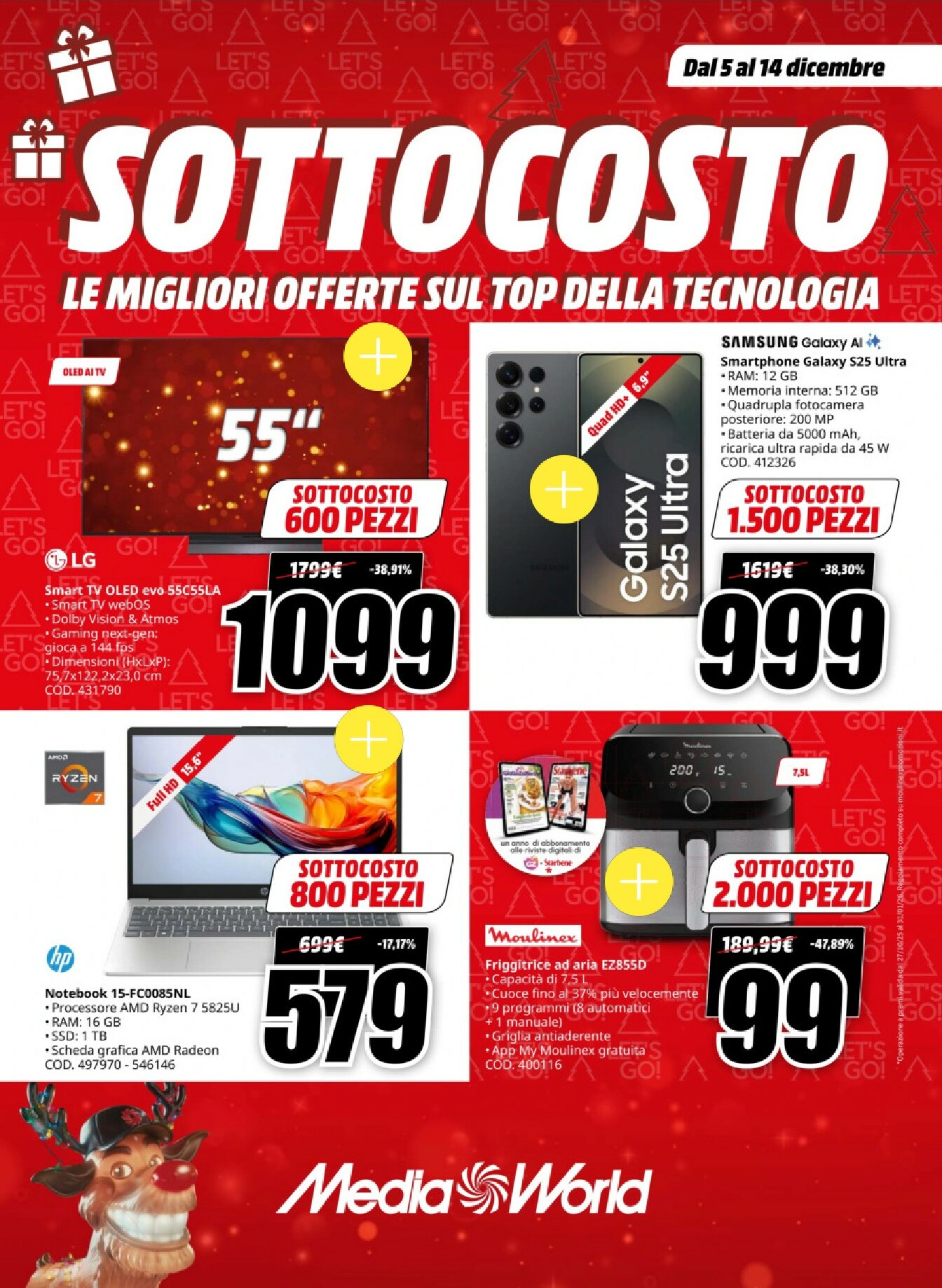 mediaworld - Volantino Mediaworld valido dal 05/12 al 14/12