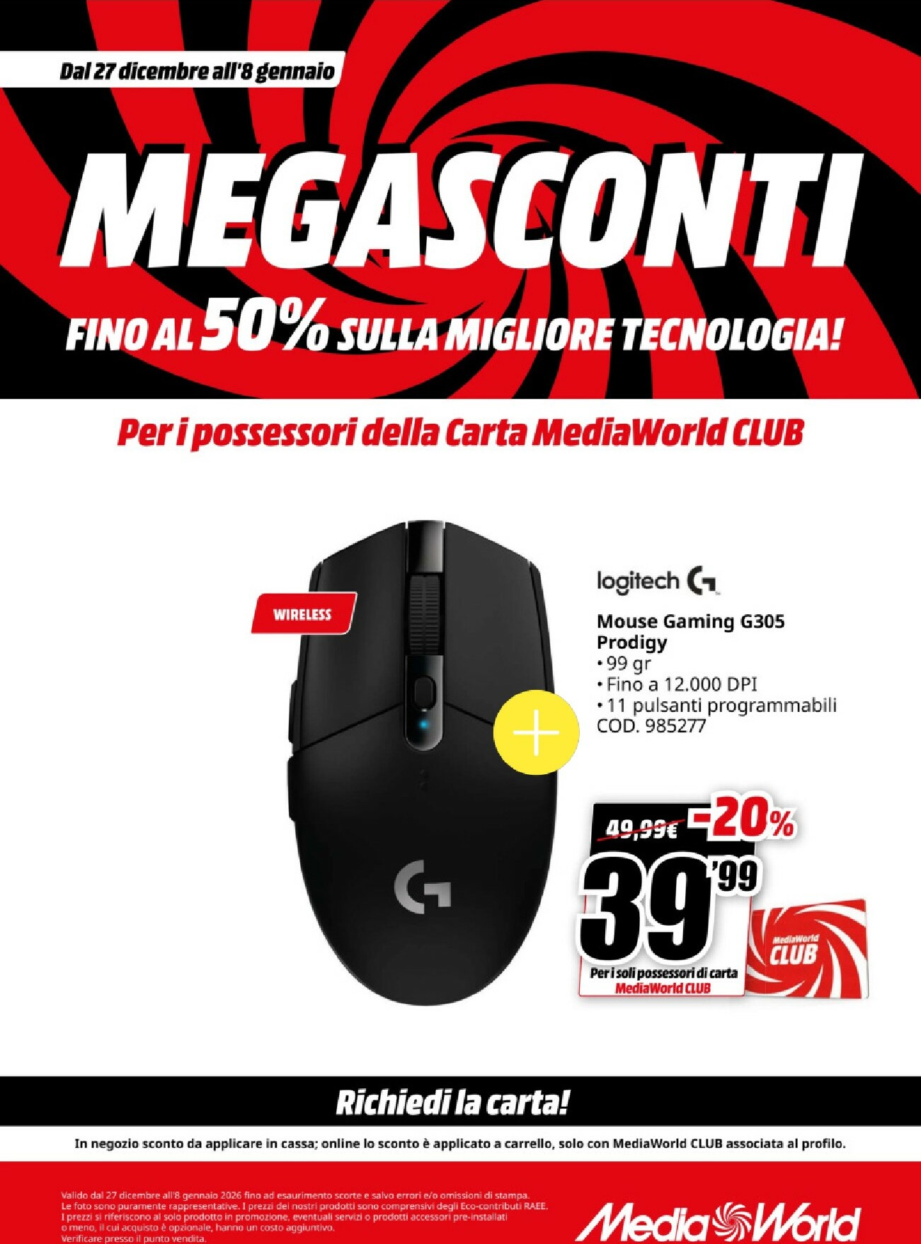 mediaworld - Volantino Mediaworld valido dal 27/12 al 08/01 - page: 25