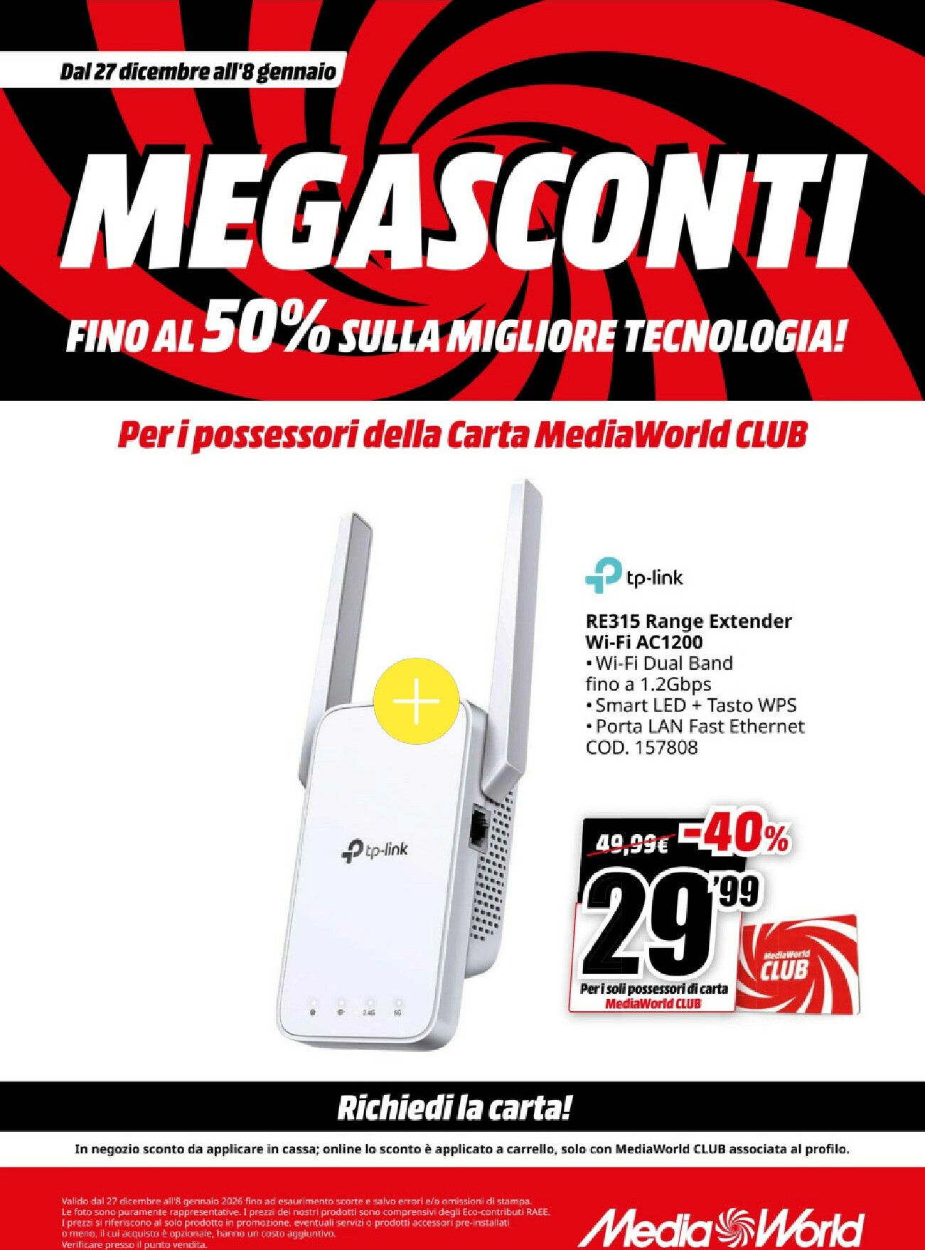 mediaworld - Volantino Mediaworld valido dal 27/12 al 08/01 - page: 22