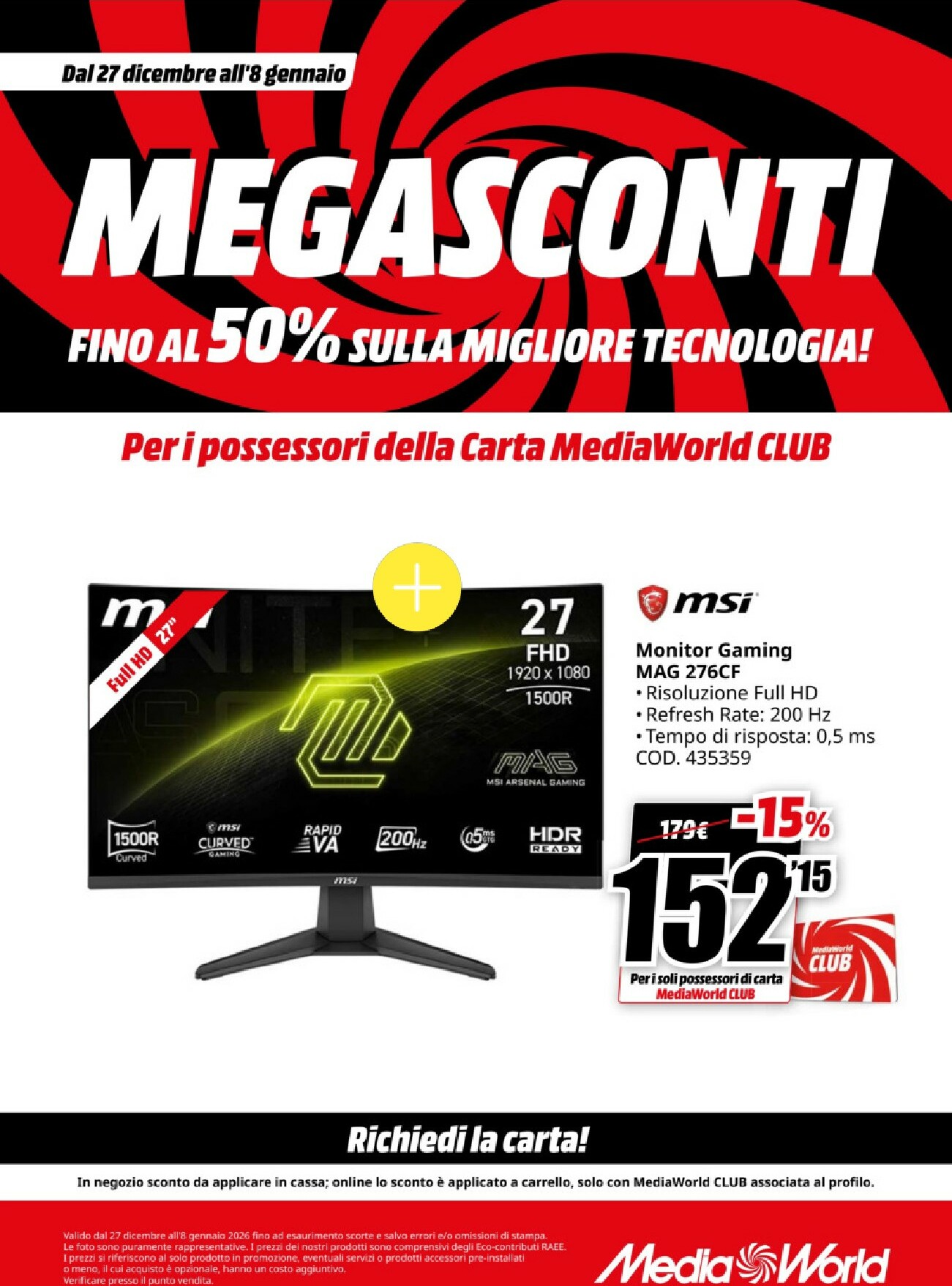mediaworld - Volantino Mediaworld valido dal 27/12 al 08/01 - page: 23