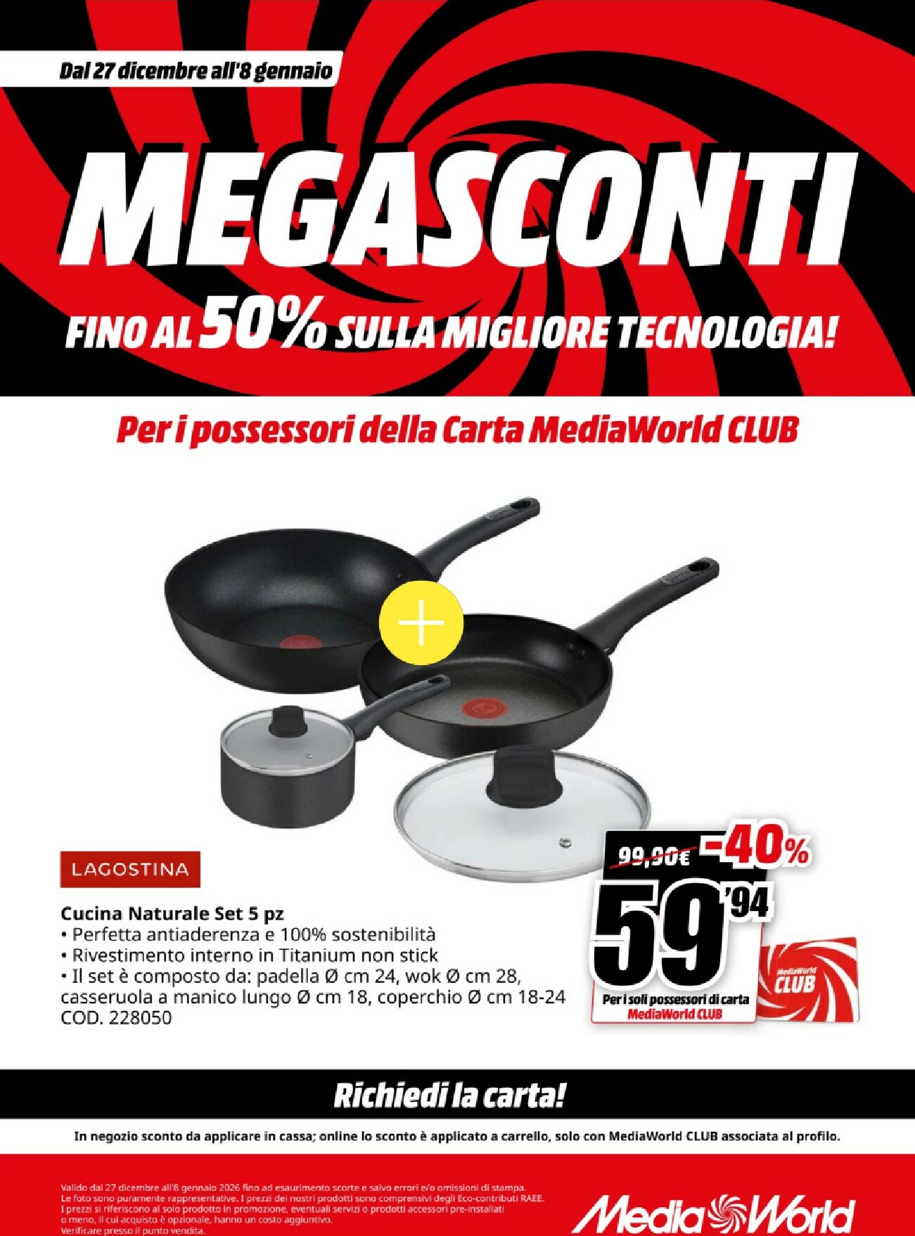 mediaworld - Volantino Mediaworld valido dal 27/12 al 08/01 - page: 57