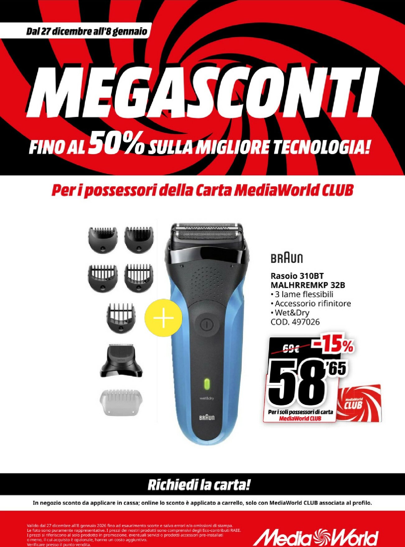 mediaworld - Volantino Mediaworld valido dal 27/12 al 08/01 - page: 60