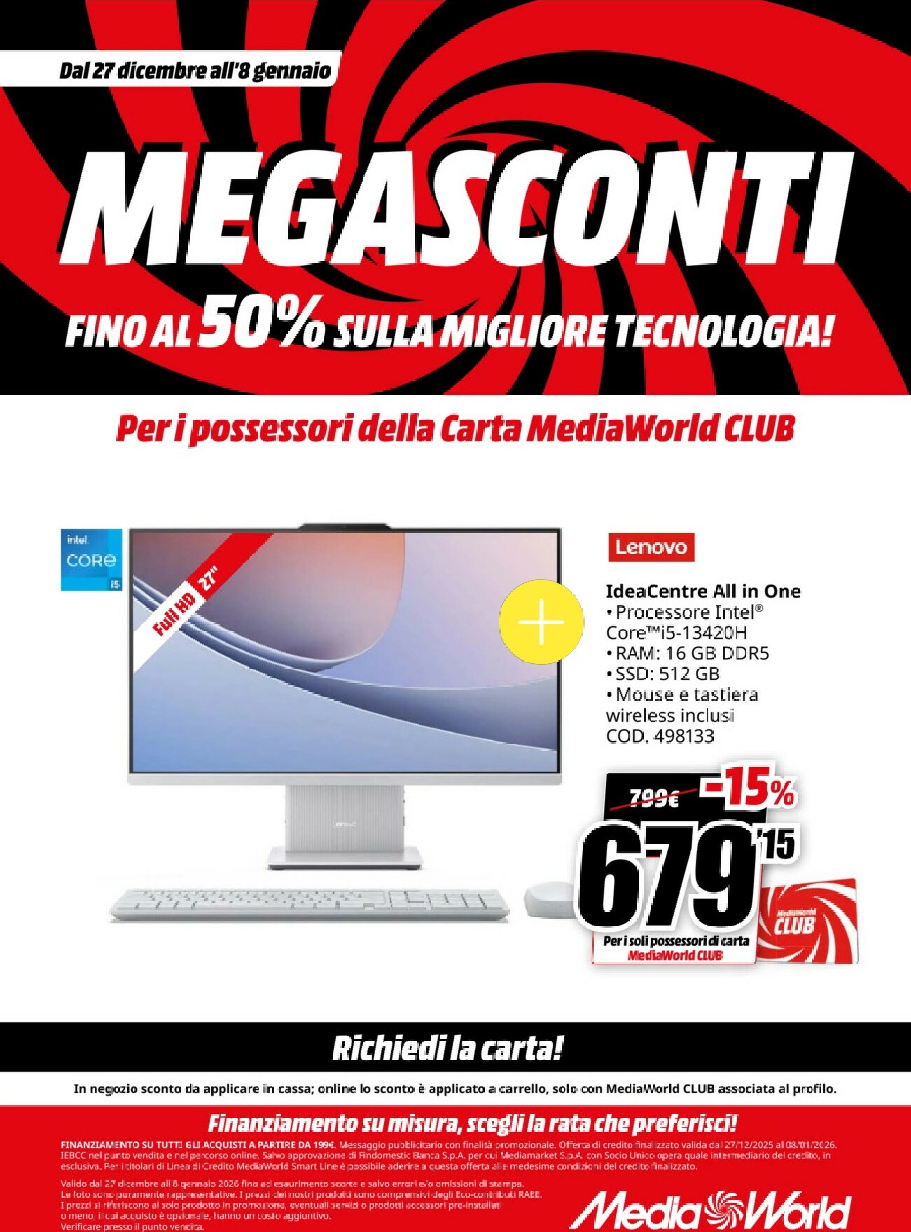 mediaworld - Volantino Mediaworld valido dal 27/12 al 08/01 - page: 20