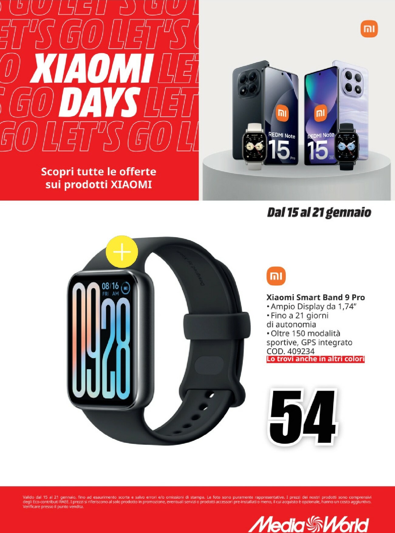 mediaworld - Volantino Mediaworld - Xiaomi Days valido dal 15/01 al 21/01 - page: 6