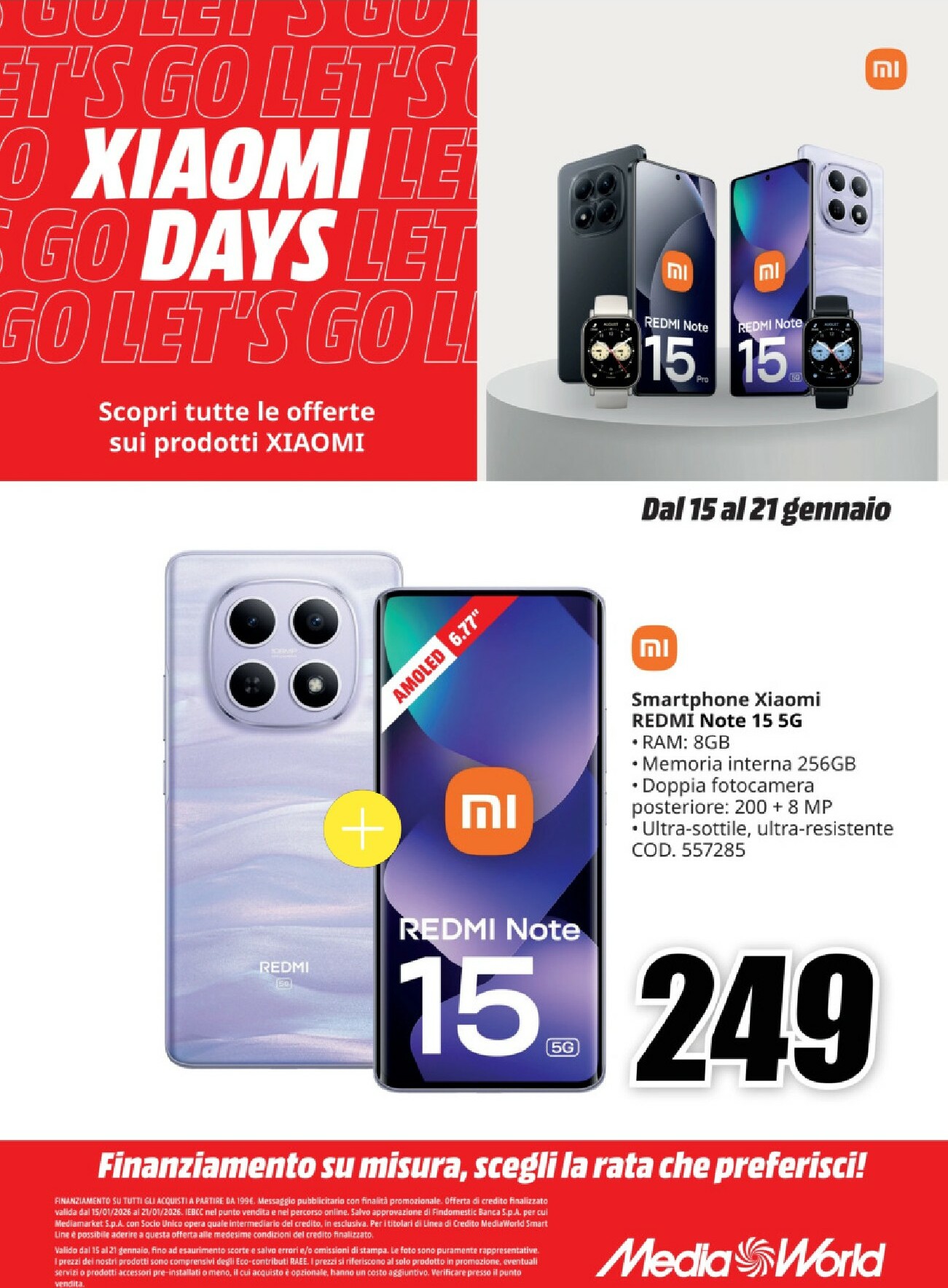 mediaworld - Volantino Mediaworld - Xiaomi Days valido dal 15/01 al 21/01 - page: 2