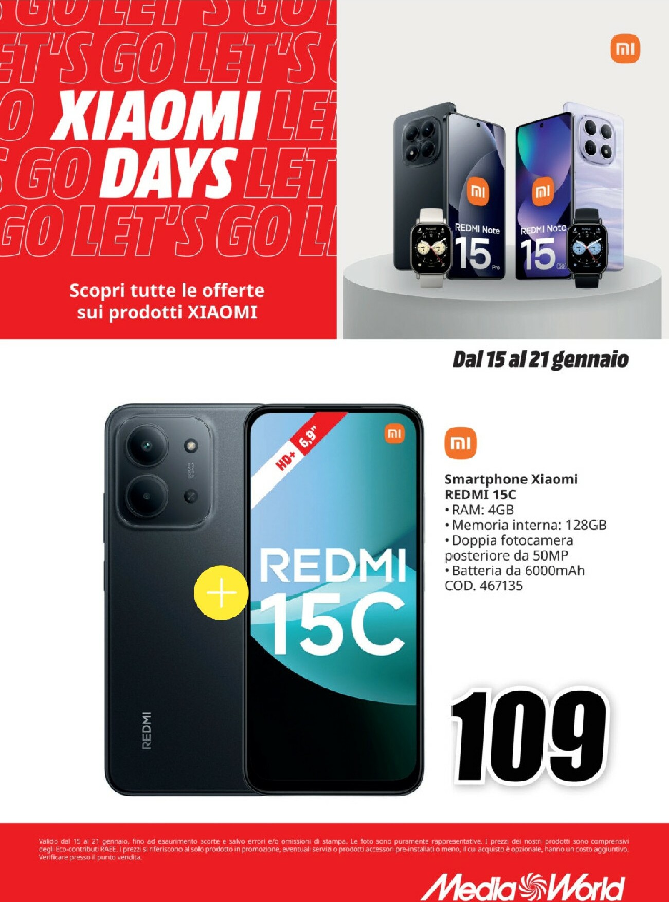 mediaworld - Volantino Mediaworld - Xiaomi Days valido dal 15/01 al 21/01 - page: 4