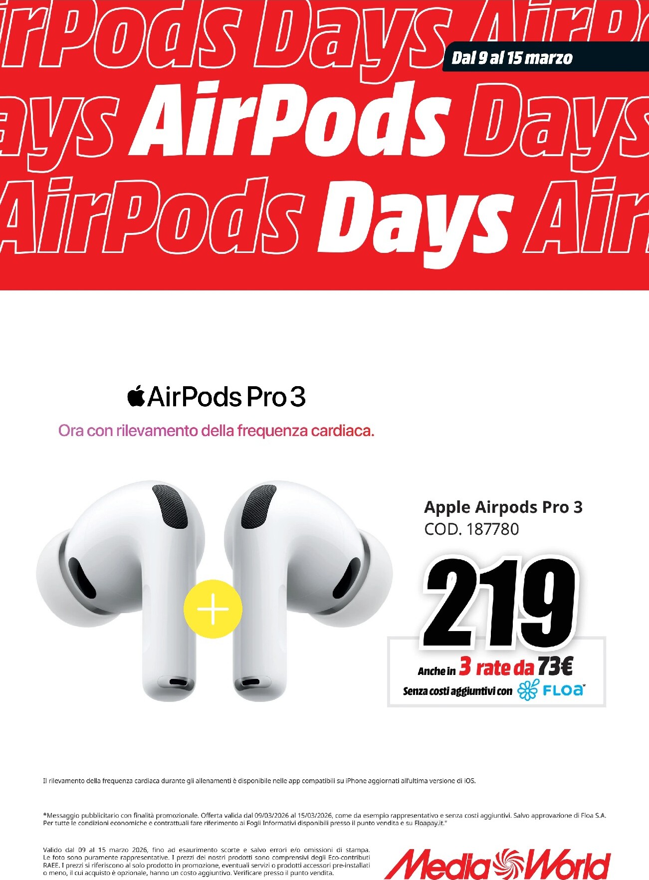 mediaworld - Volantino Mediaworld - AirPods Days valido dal 09/03/2026 al 15/03/2026 - page: 4