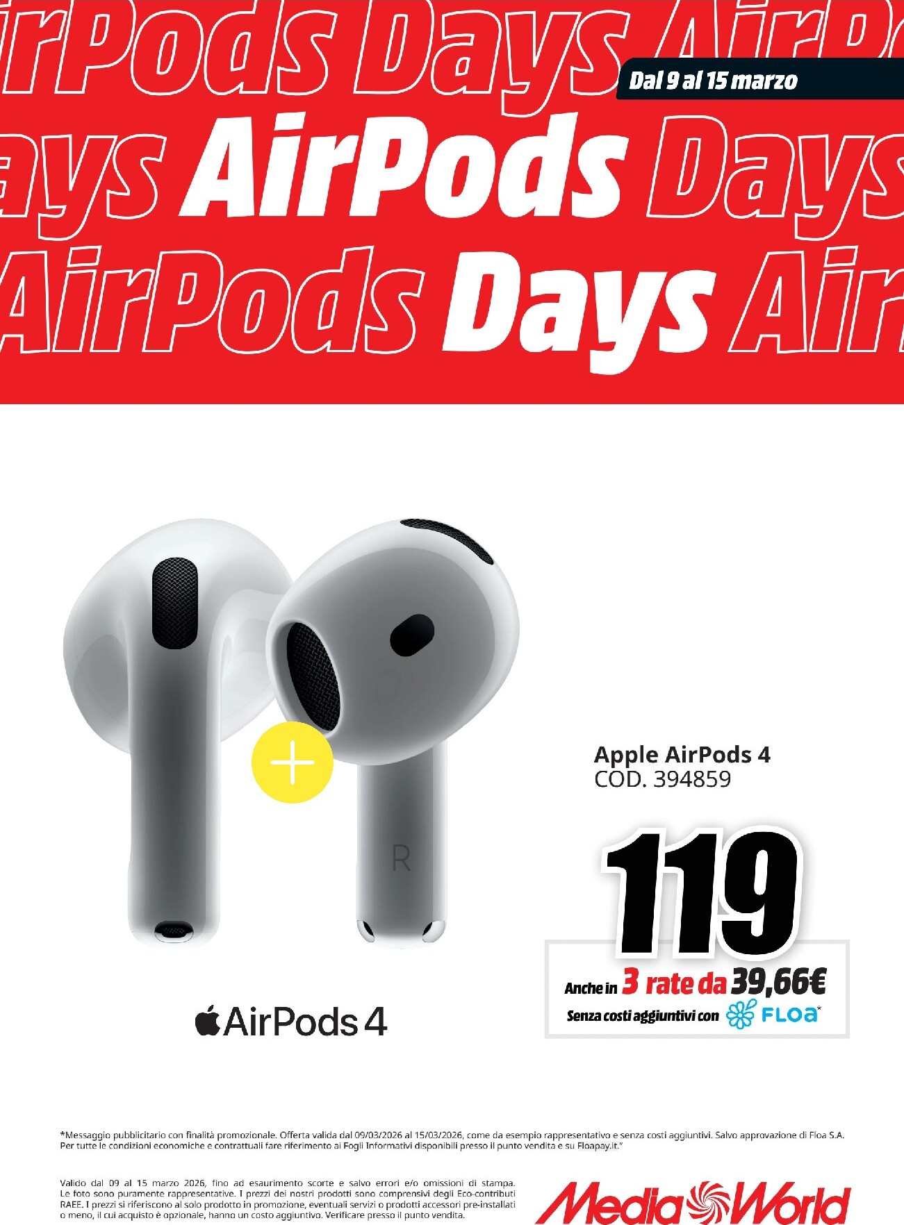 mediaworld - Volantino Mediaworld - AirPods Days valido dal 09/03/2026 al 15/03/2026 - page: 2