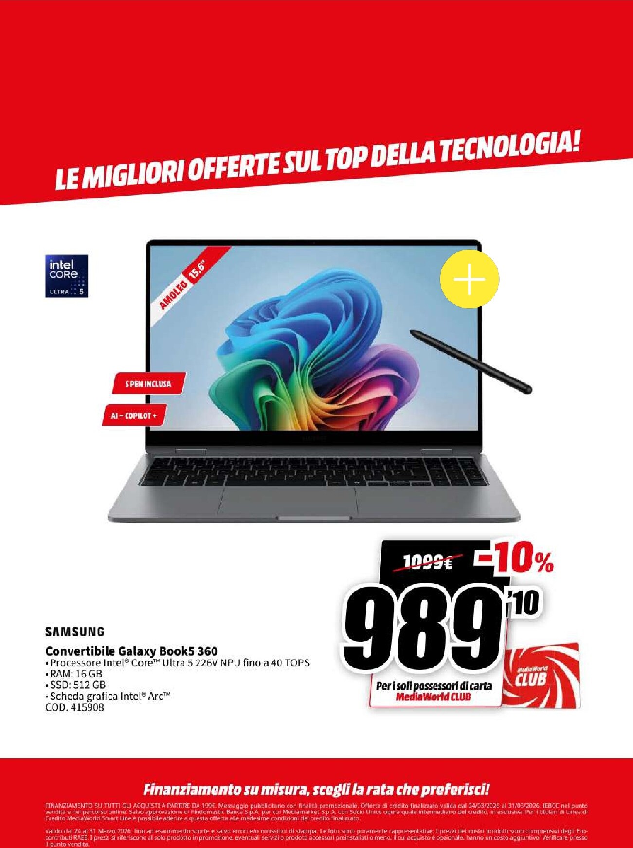 mediaworld - Volantino Mediaworld valido dal 24/03/2026 al 31/03/2026 - page: 20
