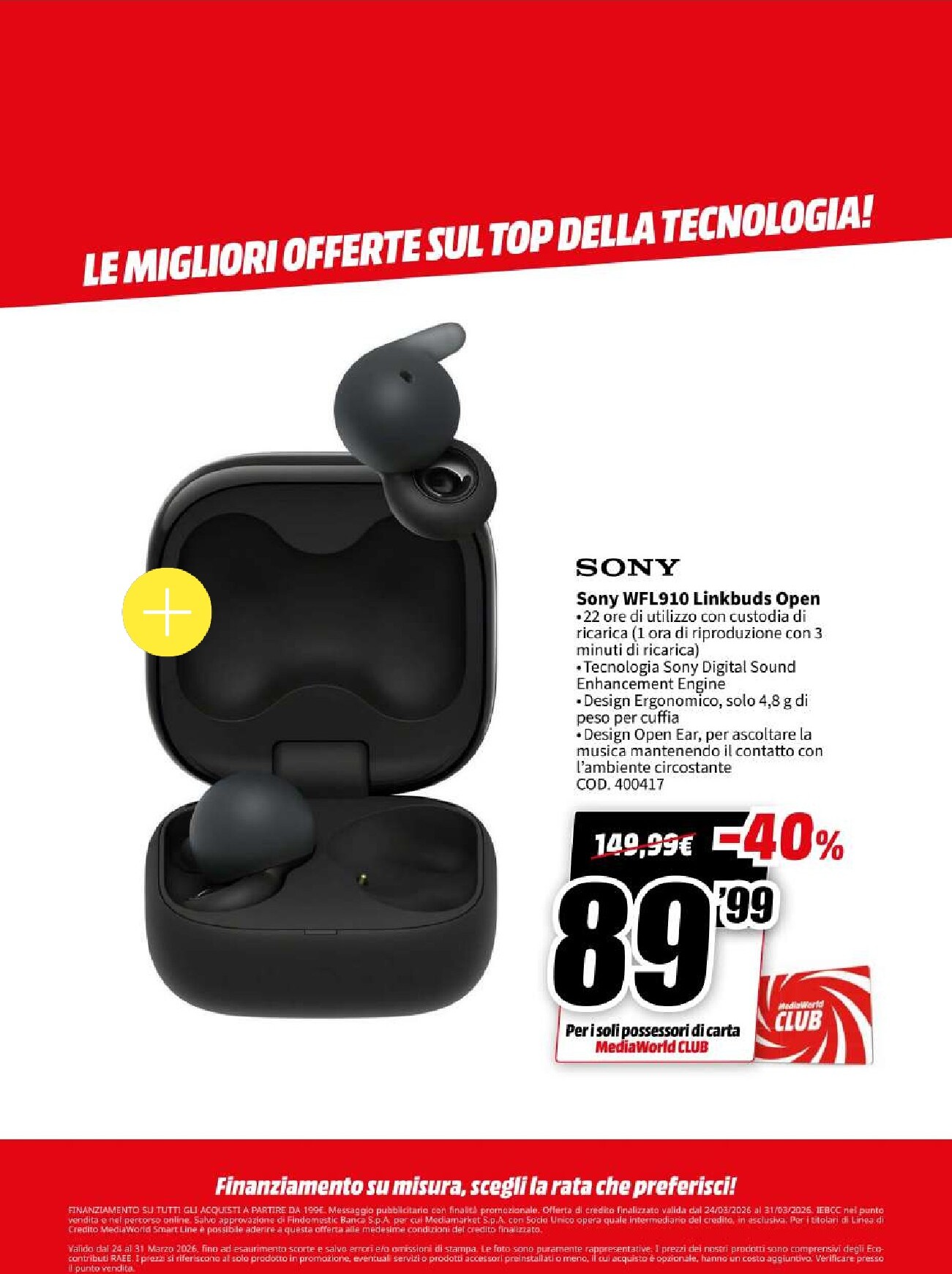 mediaworld - Volantino Mediaworld valido dal 24/03/2026 al 31/03/2026 - page: 40