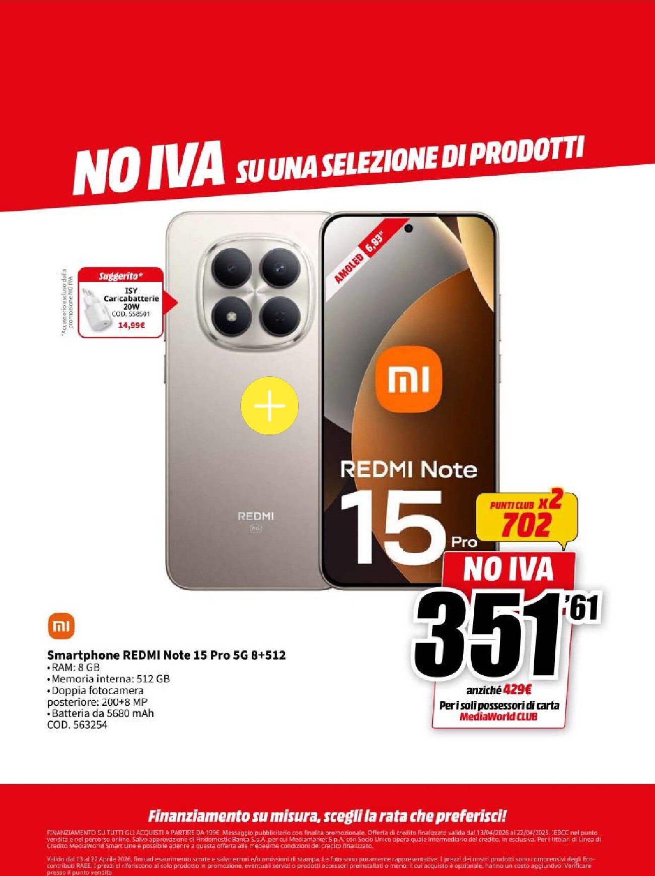 mediaworld - Volantino attuale di Mediaworld valido dal lunedì 13/04/2026 al mercoledì 22/04/2026 - page: 13
