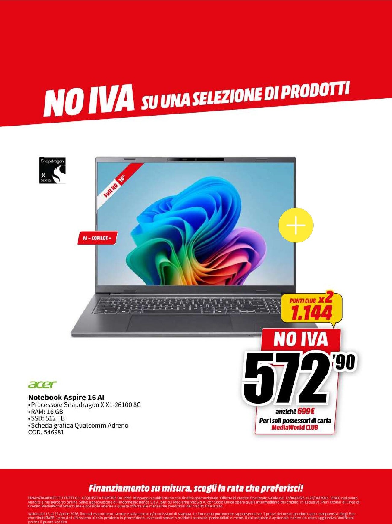 mediaworld - Volantino attuale di Mediaworld valido dal lunedì 13/04/2026 al mercoledì 22/04/2026 - page: 60