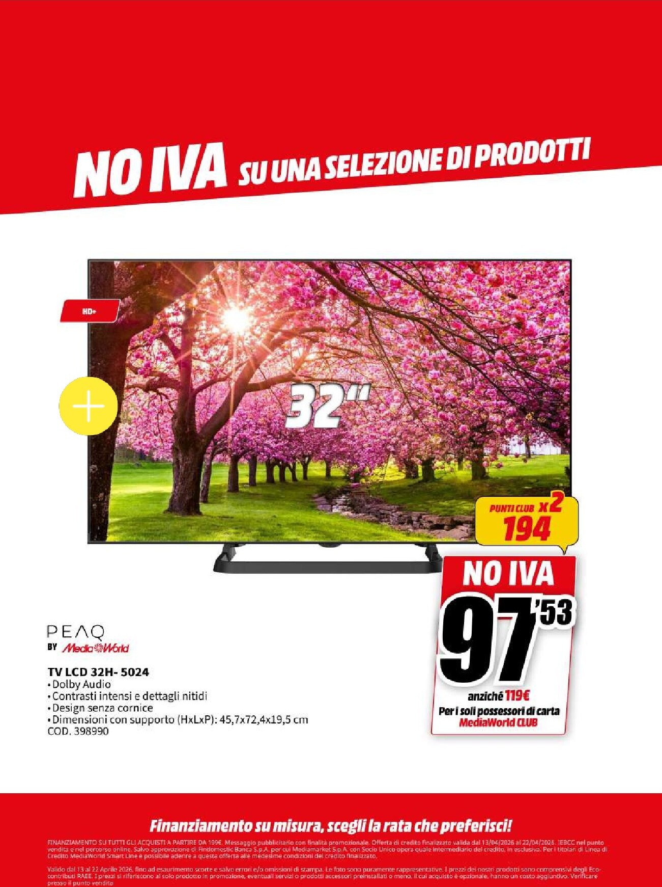 mediaworld - Volantino attuale di Mediaworld valido dal lunedì 13/04/2026 al mercoledì 22/04/2026 - page: 62