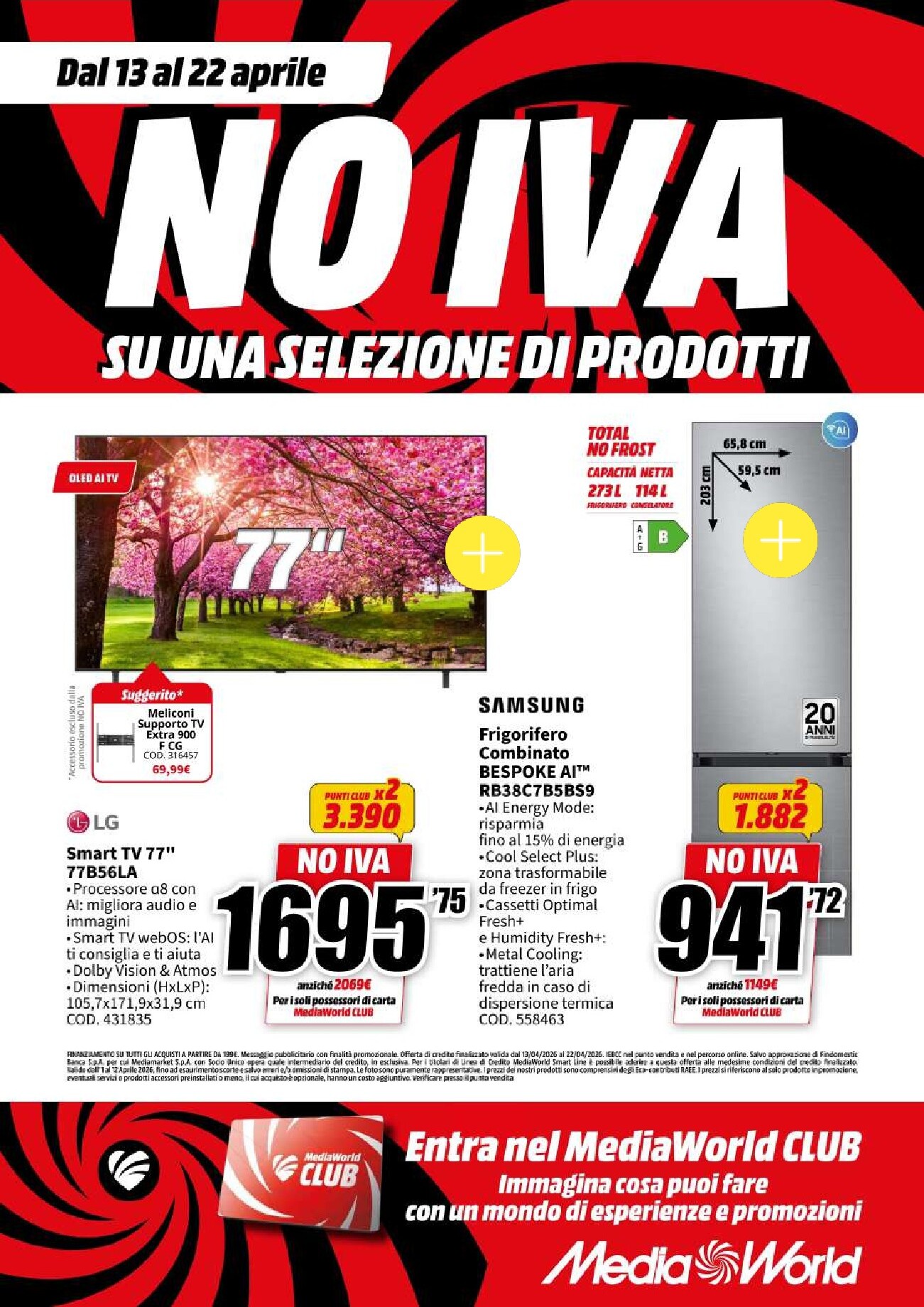 mediaworld - Volantino attuale di Mediaworld valido dal lunedì 13/04/2026 al mercoledì 22/04/2026