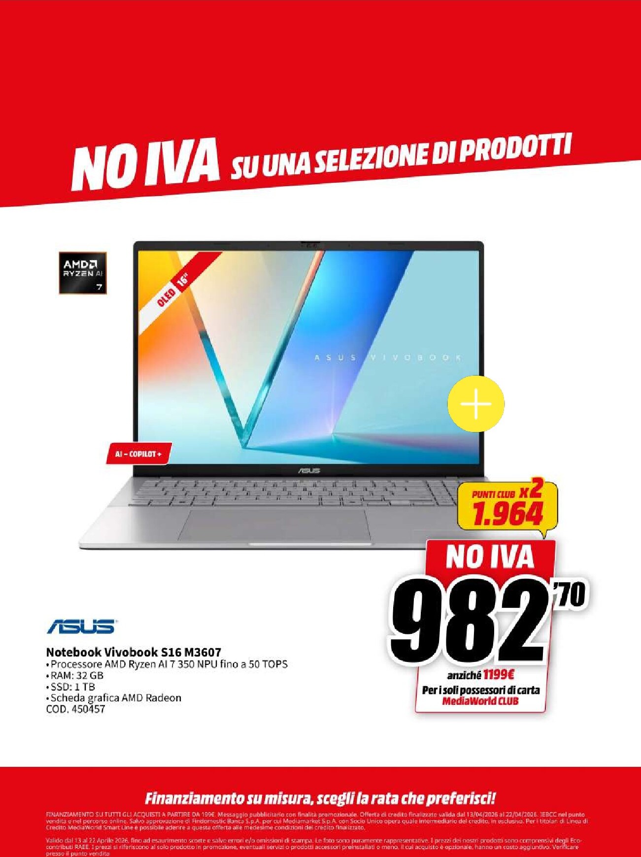 mediaworld - Volantino attuale di Mediaworld valido dal lunedì 13/04/2026 al mercoledì 22/04/2026 - page: 22