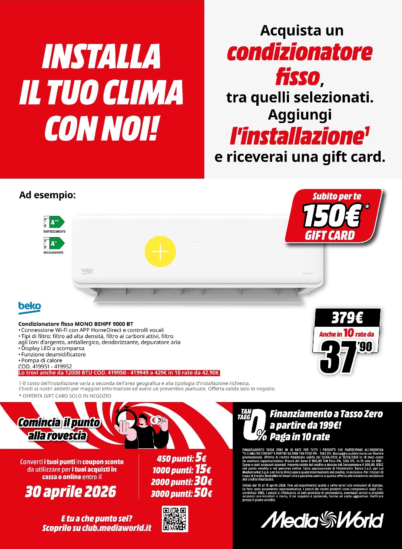 mediaworld - Volantino attuale di Mediaworld - Il Clima Che Cercavi valido dal venerdì 10/04/2026 al domenica 19/04/2026 - page: 8
