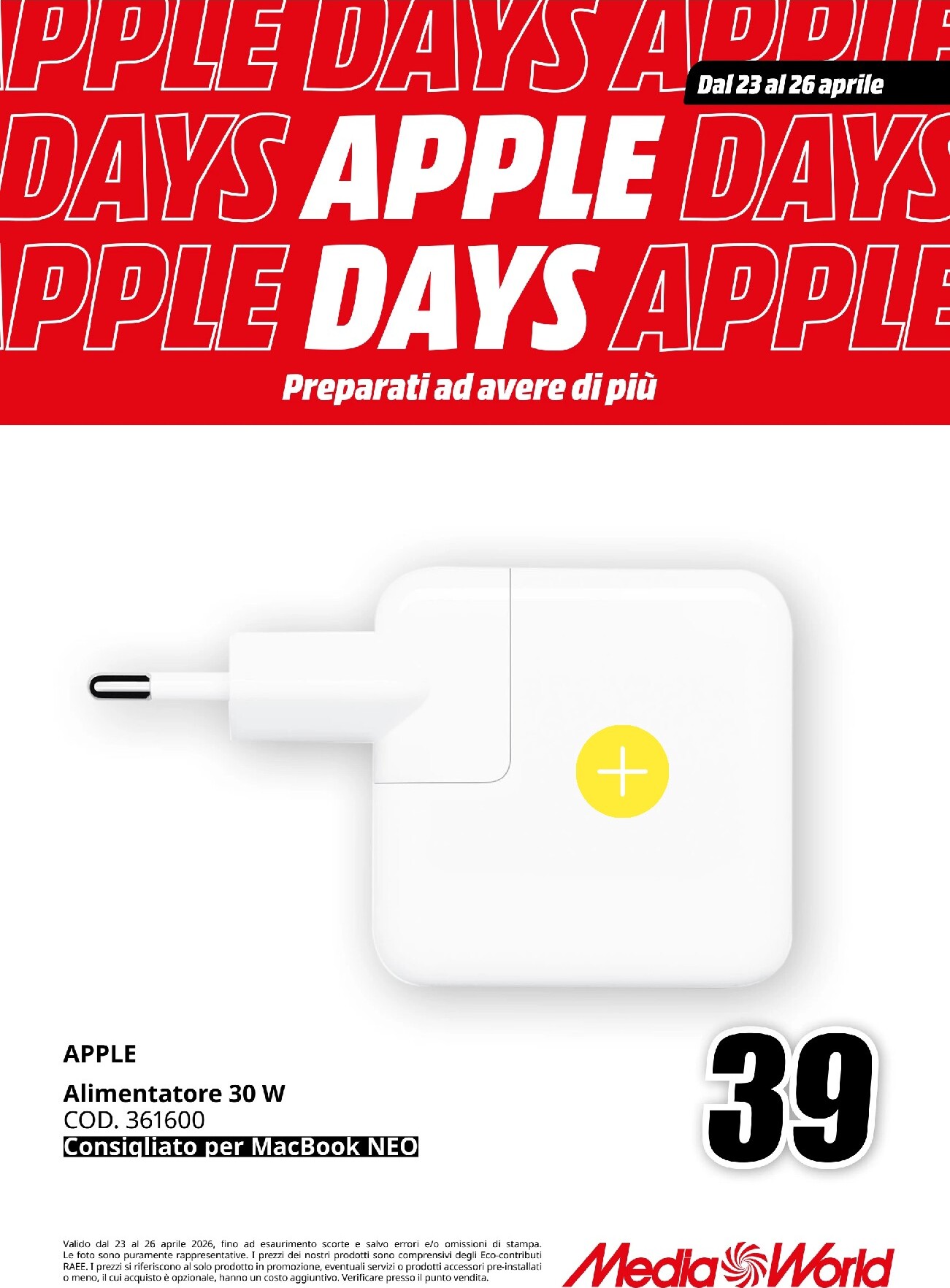 mediaworld - Volantino attuale di Mediaworld valido dal giovedì 23/04/2026 al domenica 26/04/2026 - page: 4