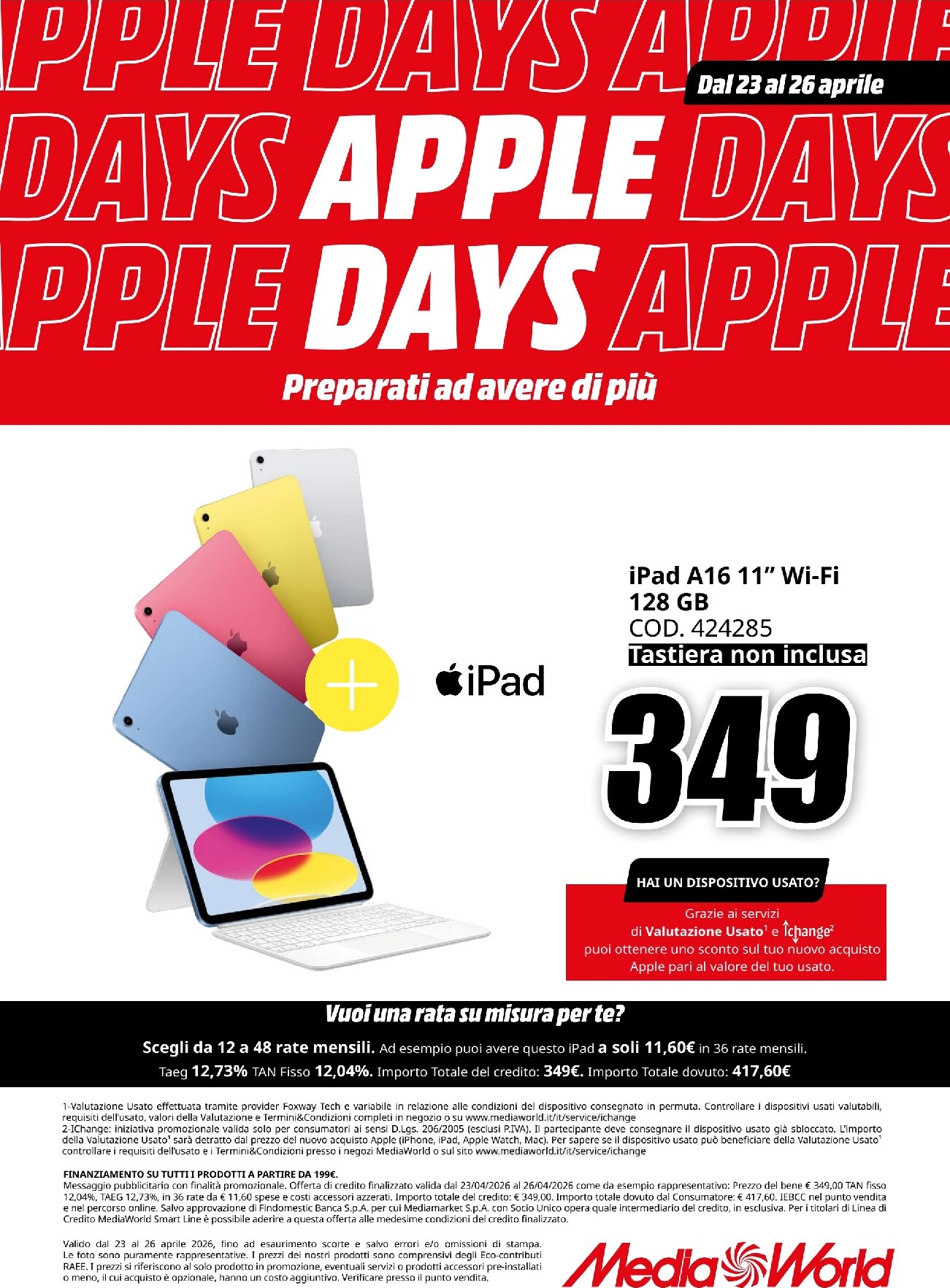 mediaworld - Volantino attuale di Mediaworld valido dal giovedì 23/04/2026 al domenica 26/04/2026 - page: 10