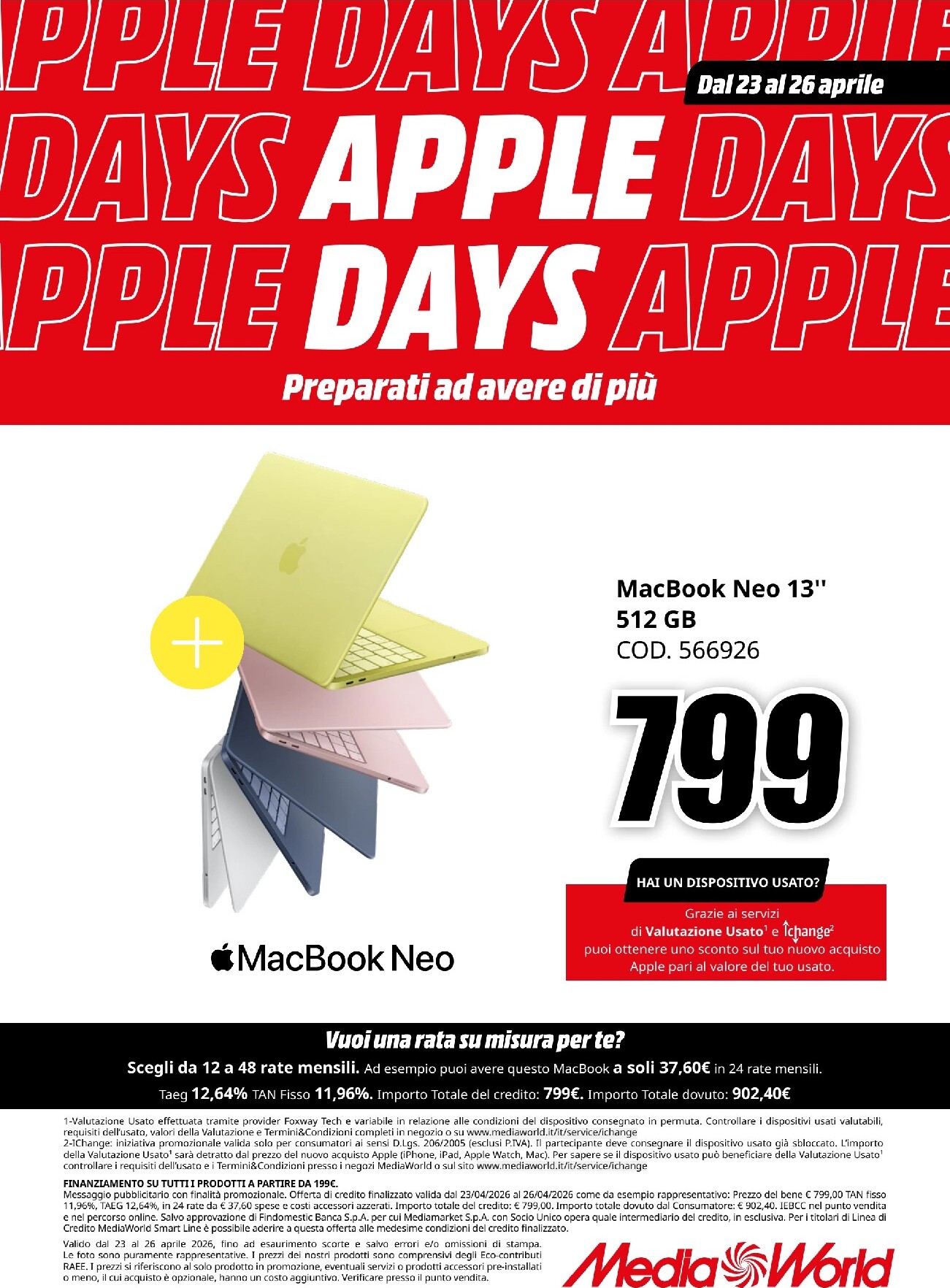 mediaworld - Volantino attuale di Mediaworld valido dal giovedì 23/04/2026 al domenica 26/04/2026 - page: 3