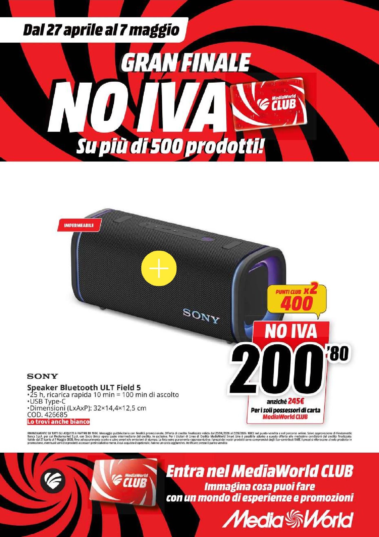 mediaworld - Volantino attuale di Mediaworld valido dal lunedì 27/04/2026 al giovedì 07/05/2026 - page: 23
