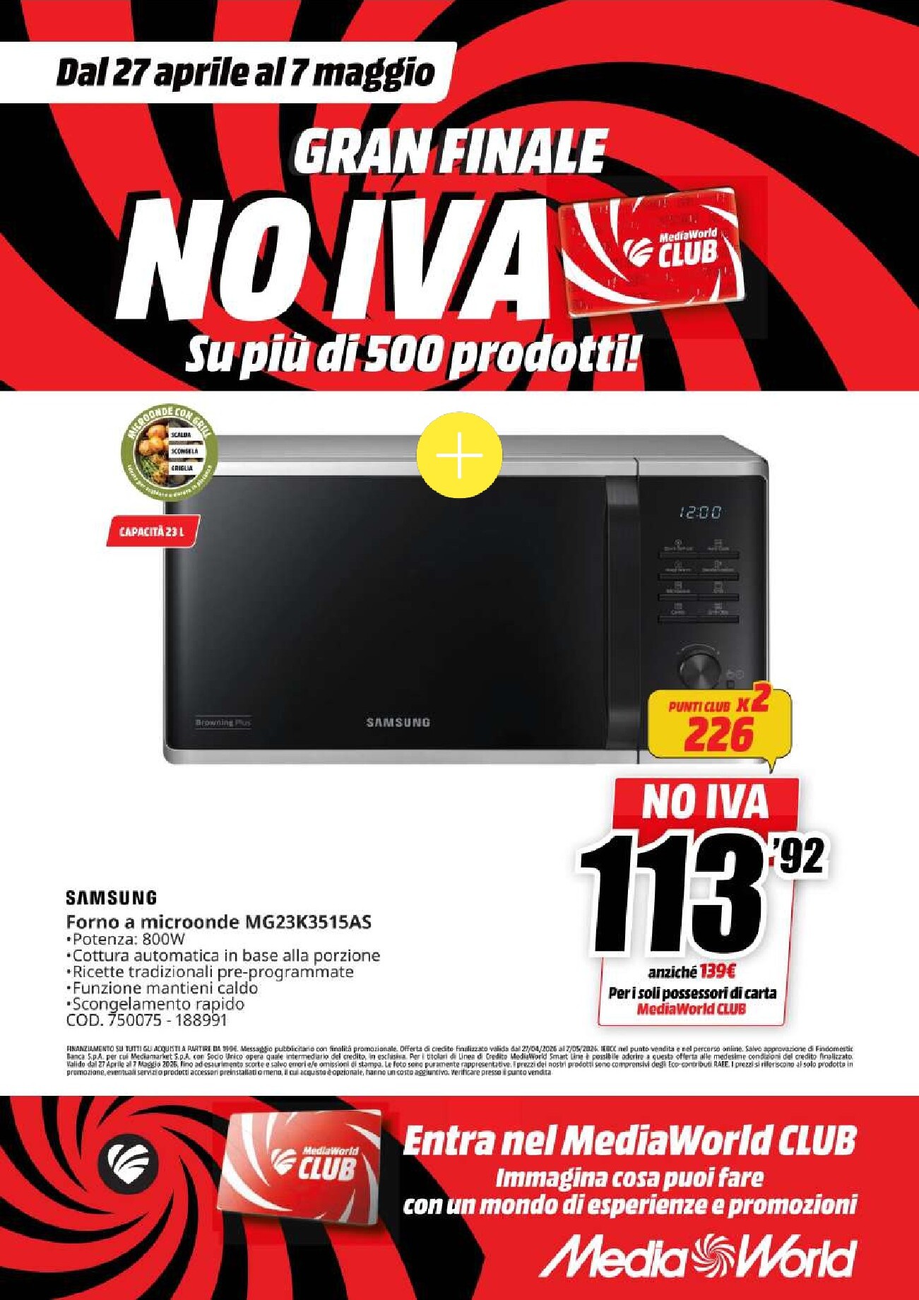 mediaworld - Volantino attuale di Mediaworld valido dal lunedì 27/04/2026 al giovedì 07/05/2026 - page: 15