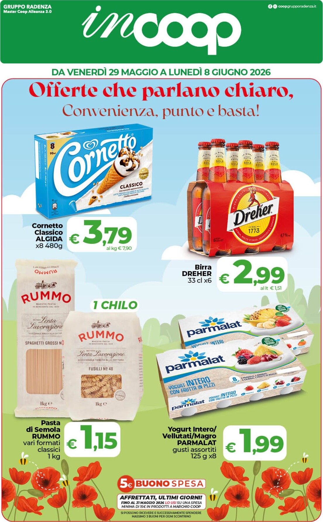 coop - Volantino attuale di inCoop valido dal venerdì 29/05/2026 al lunedì 08/06/2026