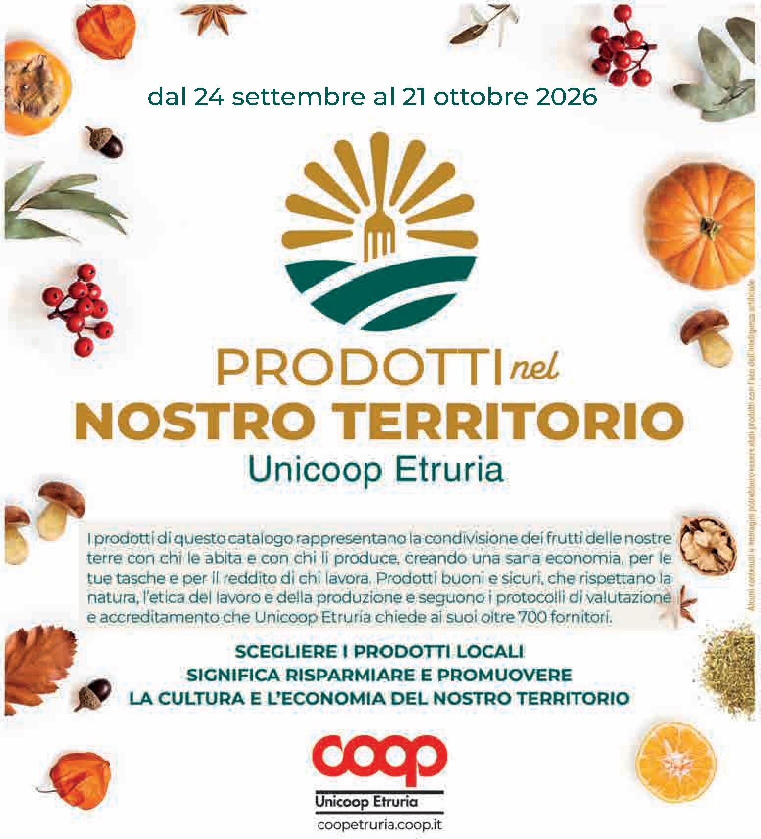 coop - Volantino futuro Coop - Prodotti nel Nostro Territorio valido dal giovedì 24/09/2026 al mercoledì 21/10/2026