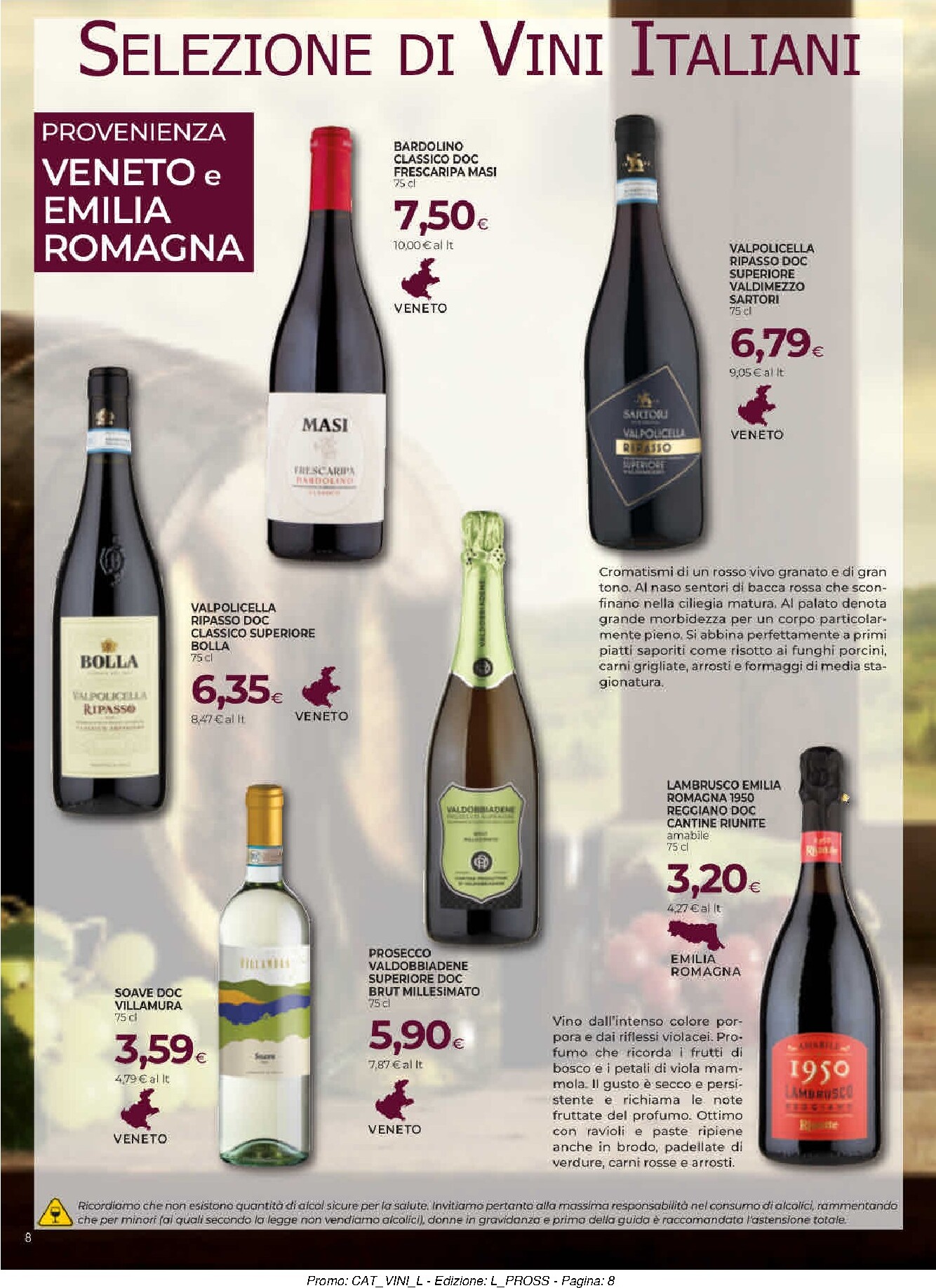 coop - Volantino futuro Coop - Selezione di Vini Italiani valido dal giovedì 22/10/2026 al mercoledì 18/11/2026 - page: 8