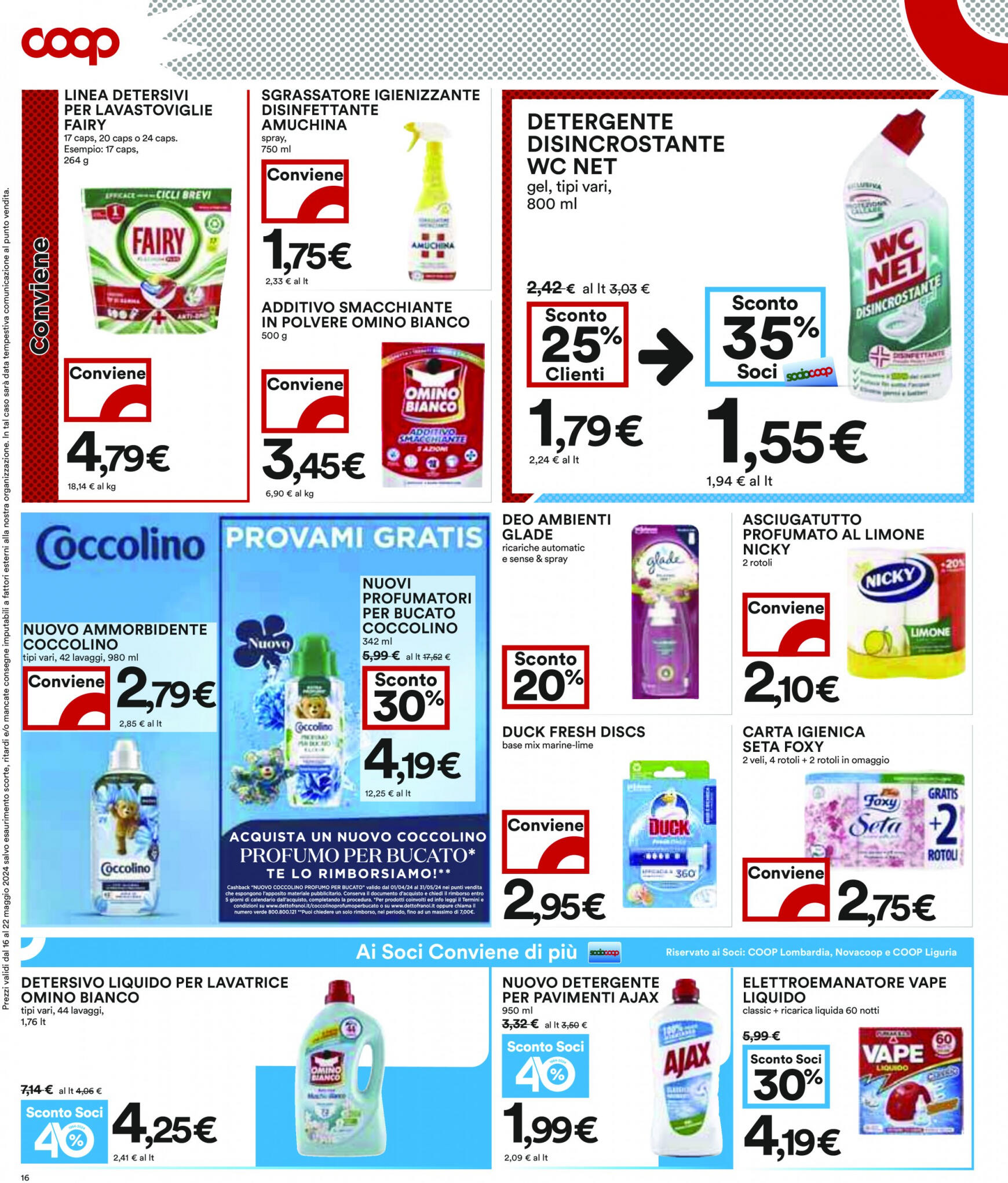 coop - Nuovo volantino Coop 16.05. - 22.05. - page: 16