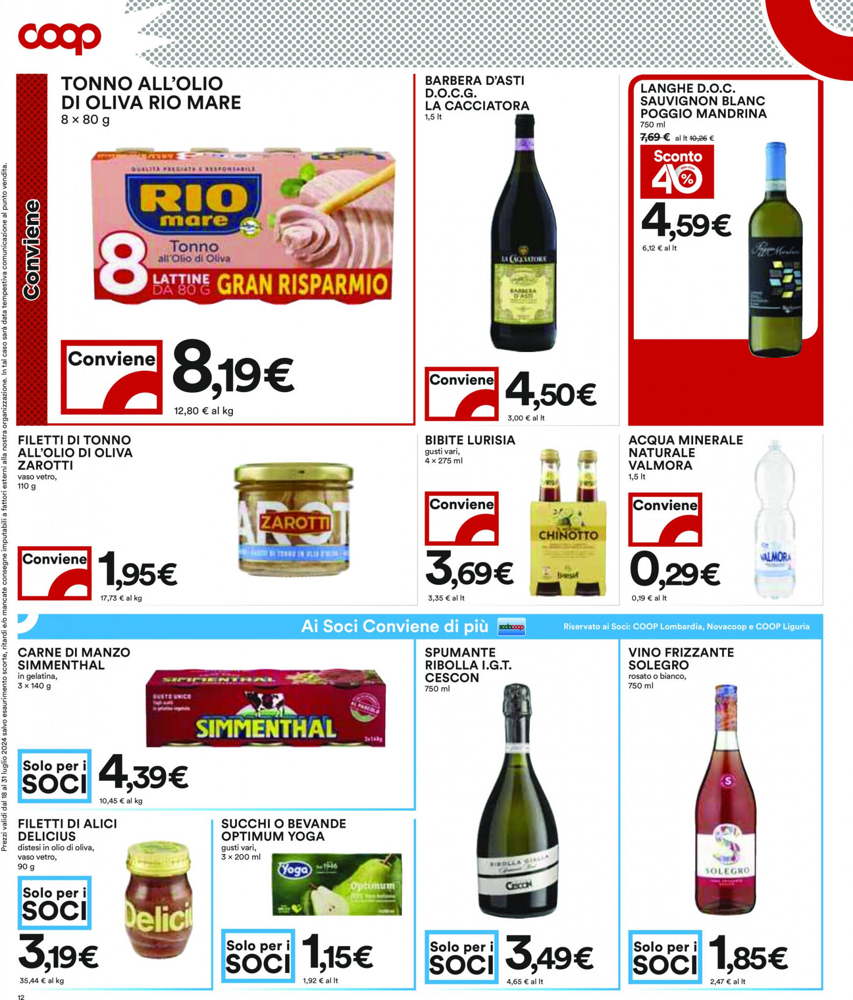 coop - Nuovo volantino Coop 18.07. - 31.07. - page: 12